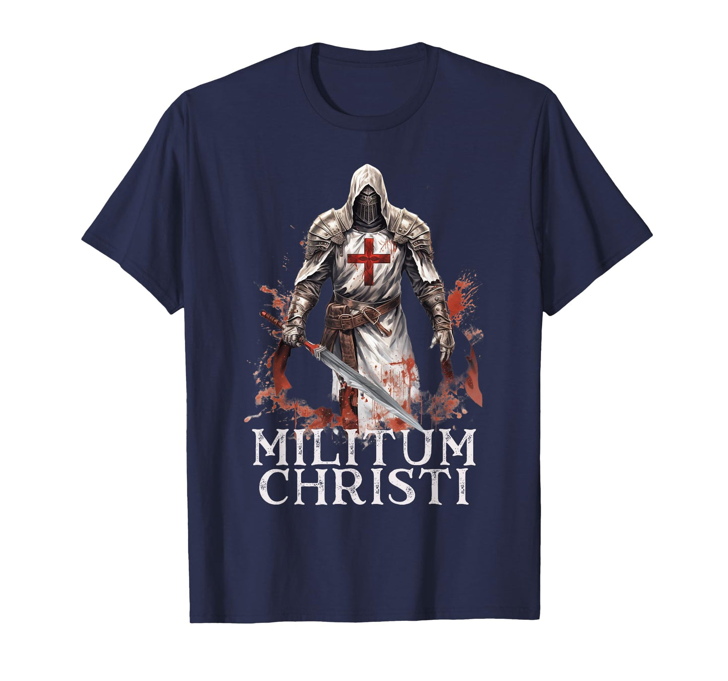 Modern Day Catholic Designs Catholic Knight Templar Crusader Cross T-Shirt