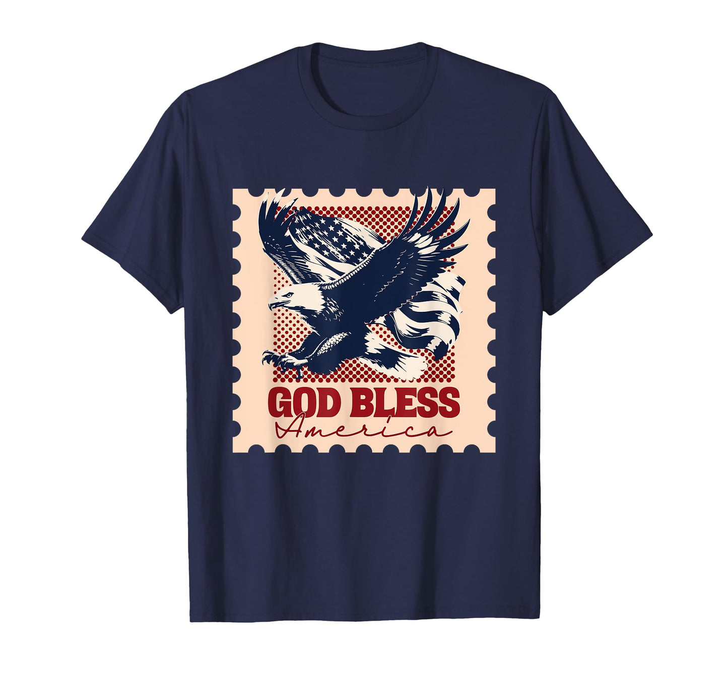 American Flag Stamp T-Shirt