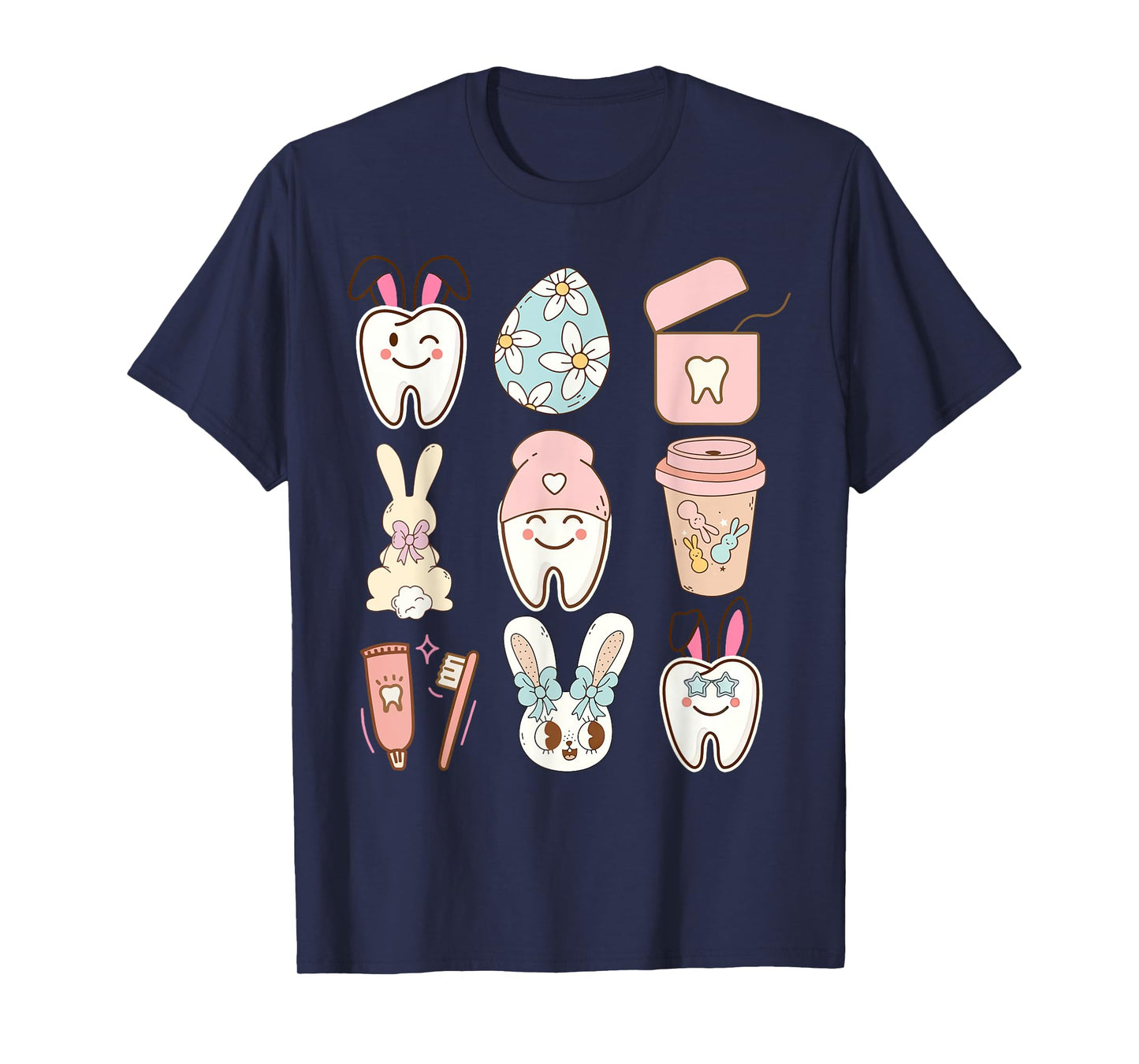 Easter Dental Assistant Tooth Bunny Dentist T-Shirt
