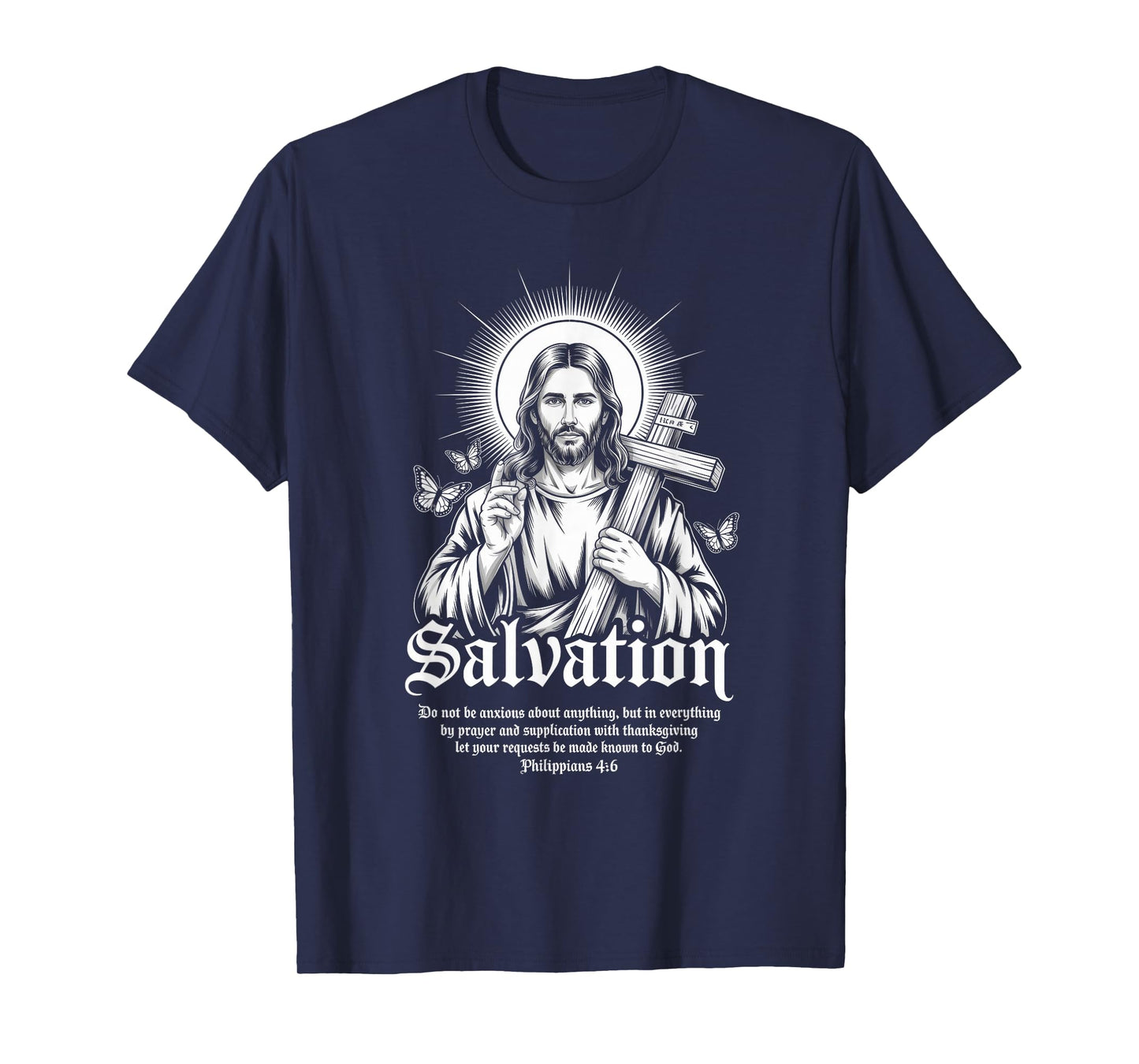 Salvation Philippians Bible Verse Christian Streetwear T-Shirt