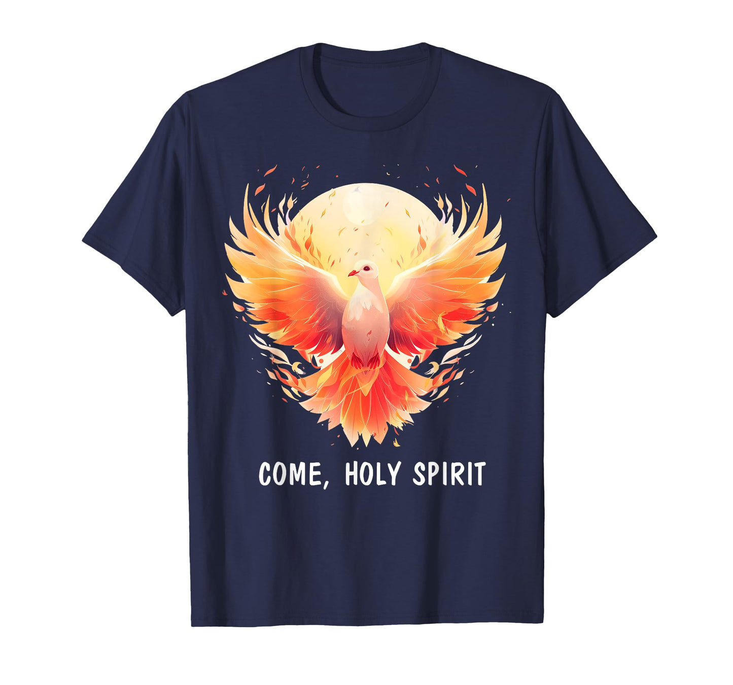 COME HOLY SPIRIT Jesus Christian Dove Pentecost T-Shirt