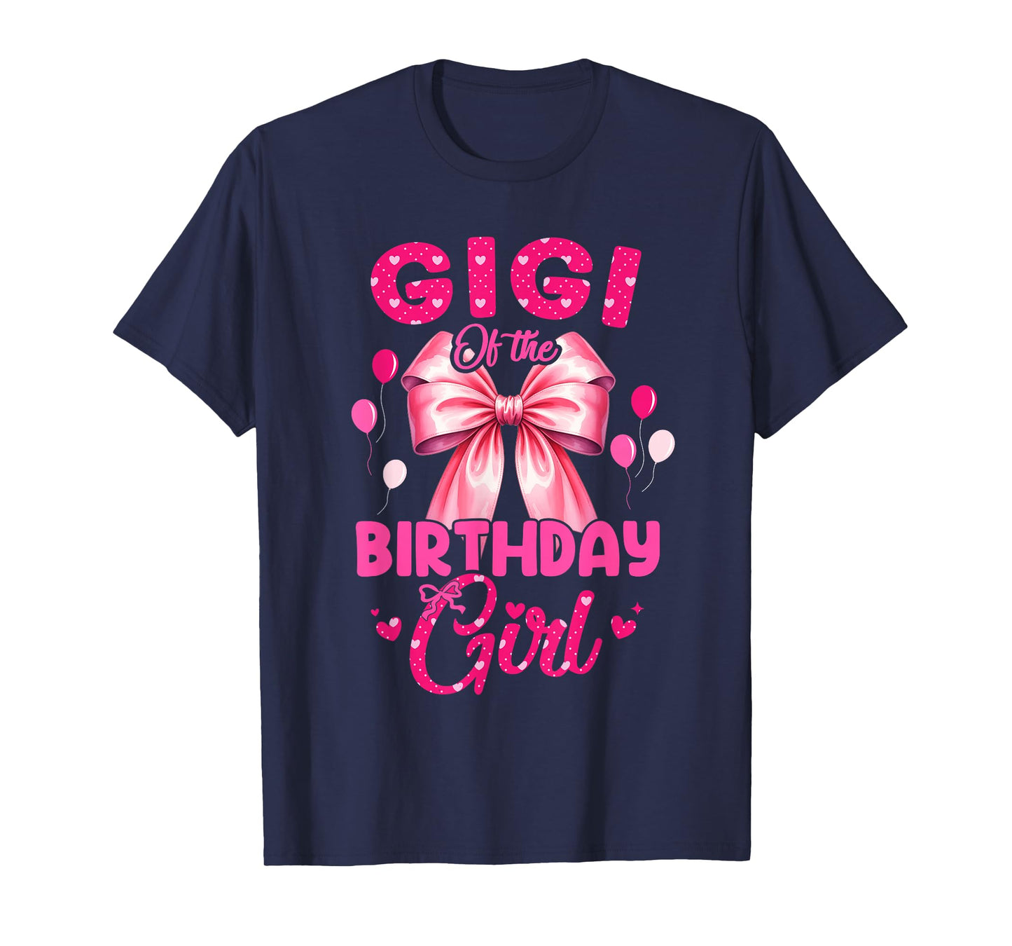 Gigi of The Birthday Girl Coquette Bow Matching Family T-Shirt