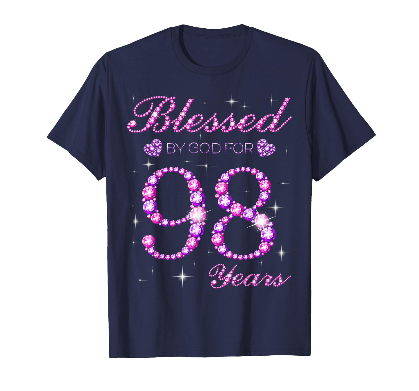 Blessed by God for 98 Years Old 98th Birthday Party T-Shirt