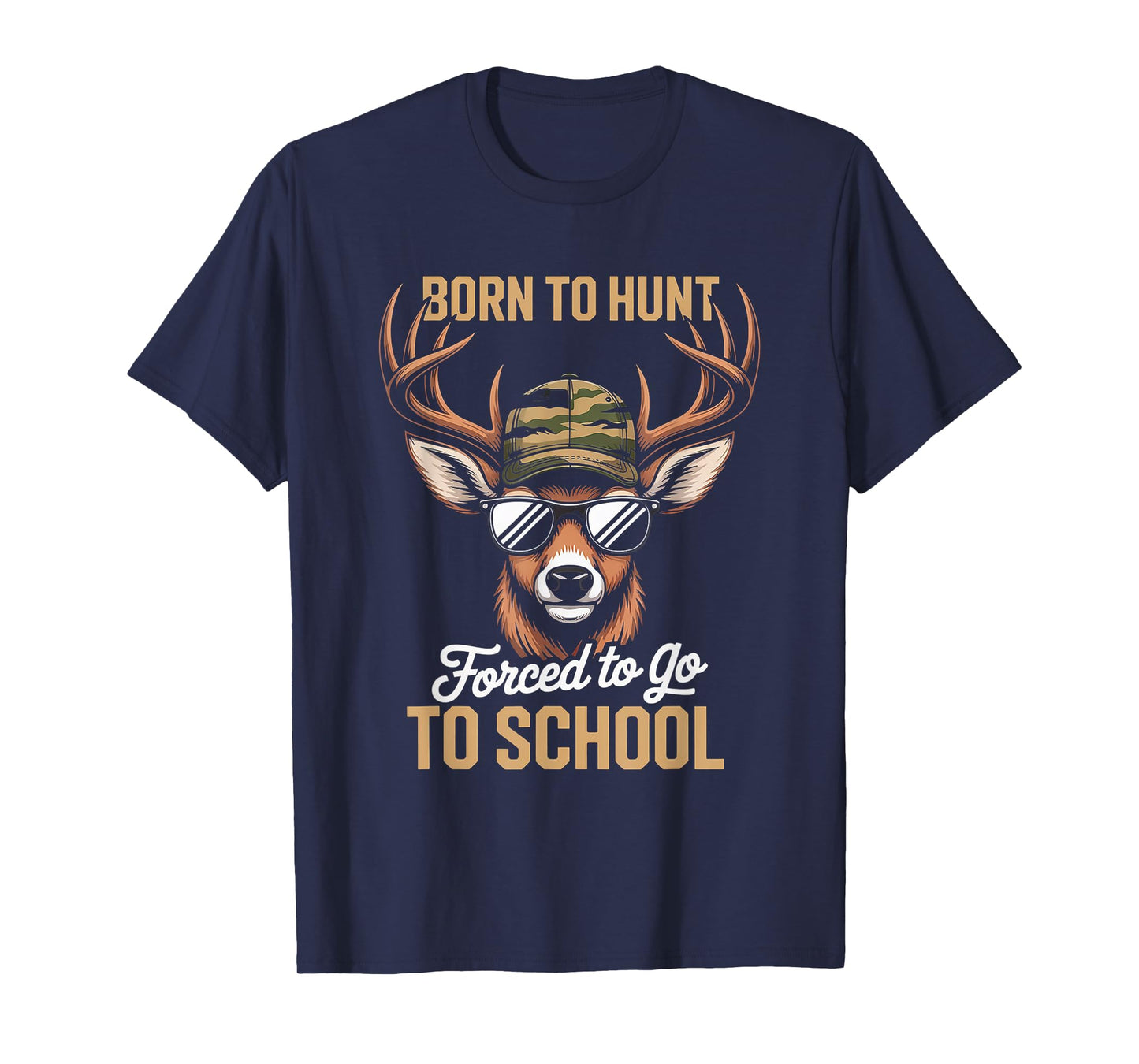 Cool Deer Hunter Back to School Funny Design Gift T-Shirt