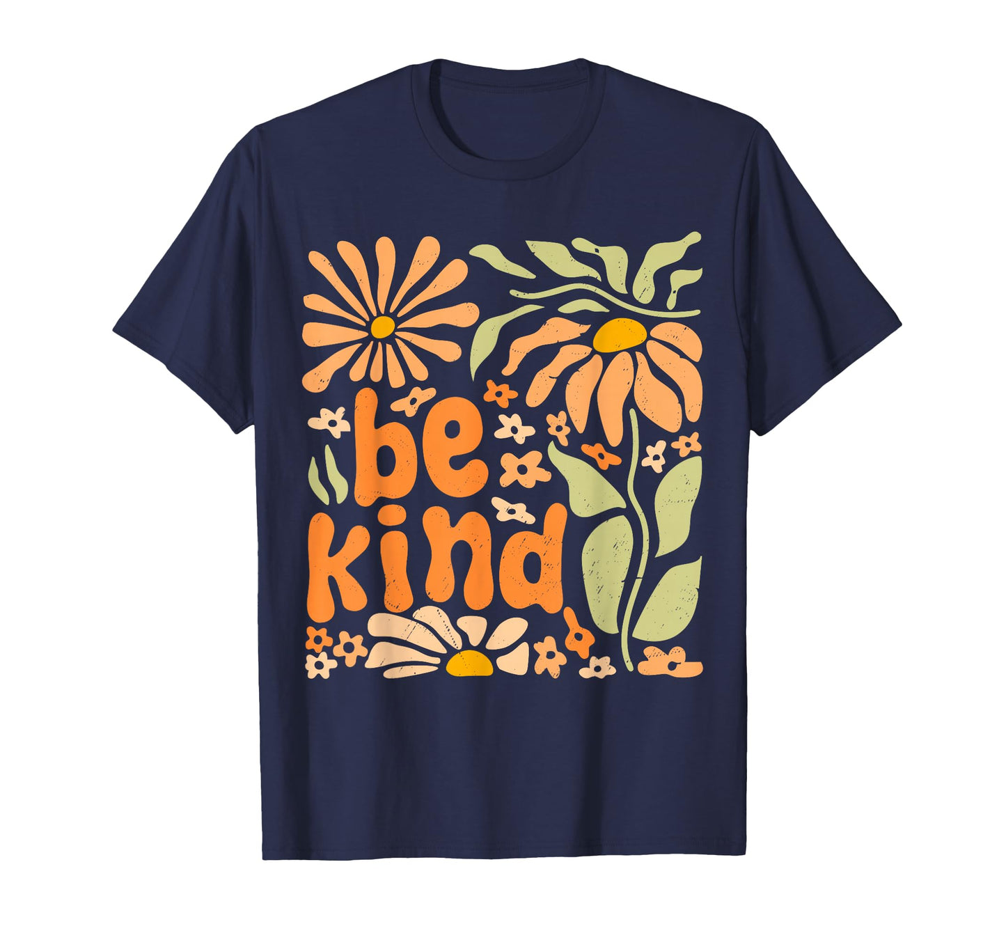 Be Kind Floral Positive Quote Boho Flowers Choose Kindness T-Shirt