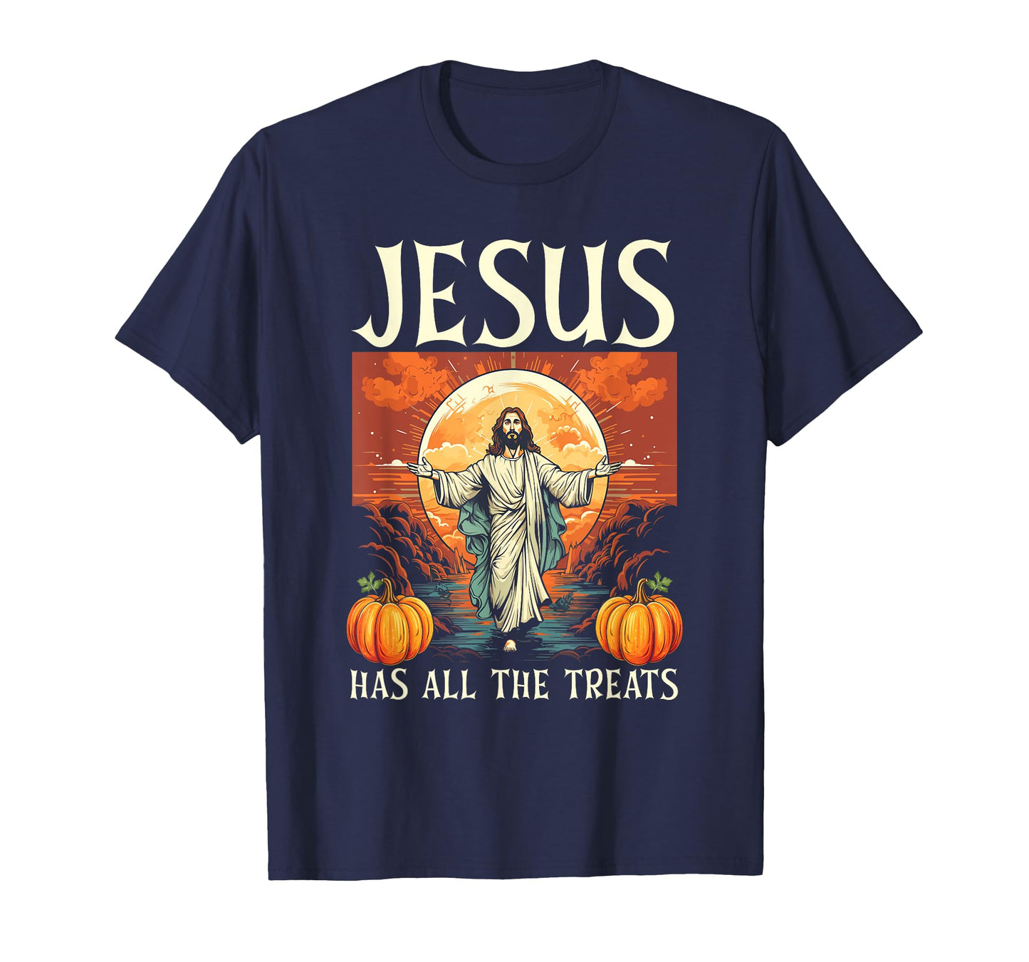 Christian Halloween Jesus Christ Trick Or Treat Christianity T-Shirt