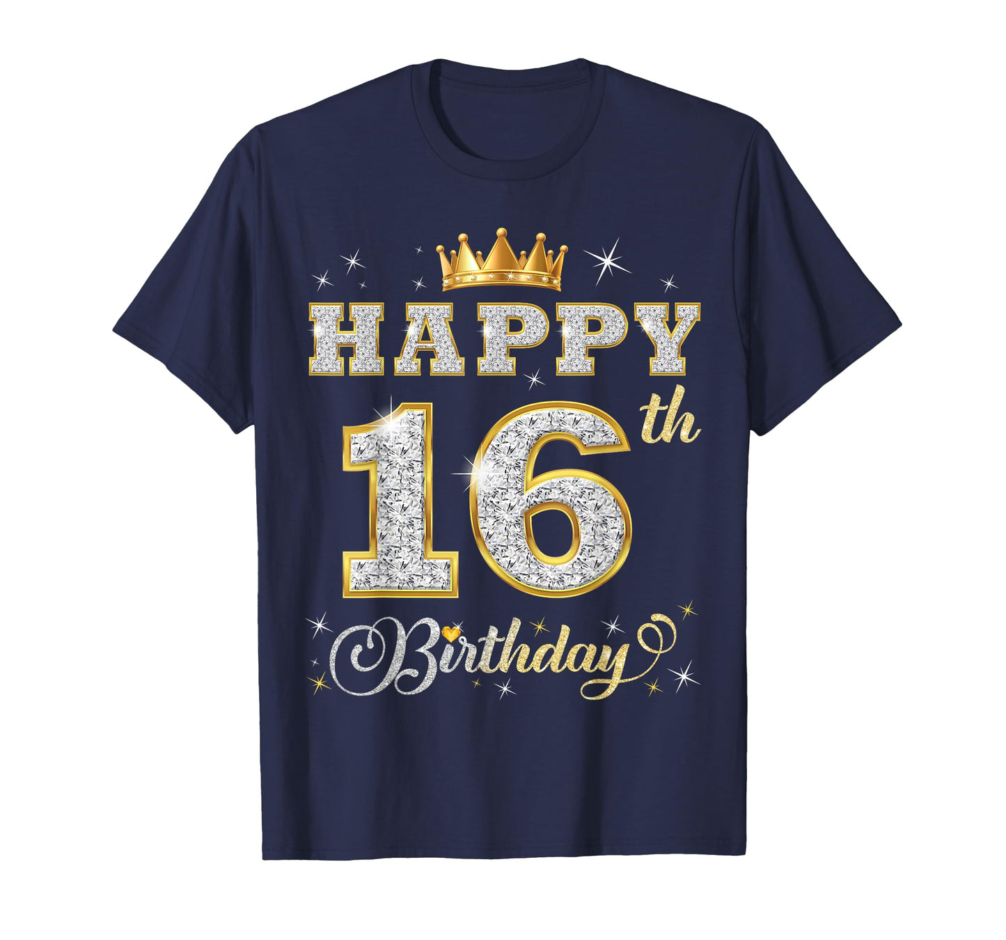 Happy 16th Birthday 16 Years Old Boys Girls Birthday Party T-Shirt