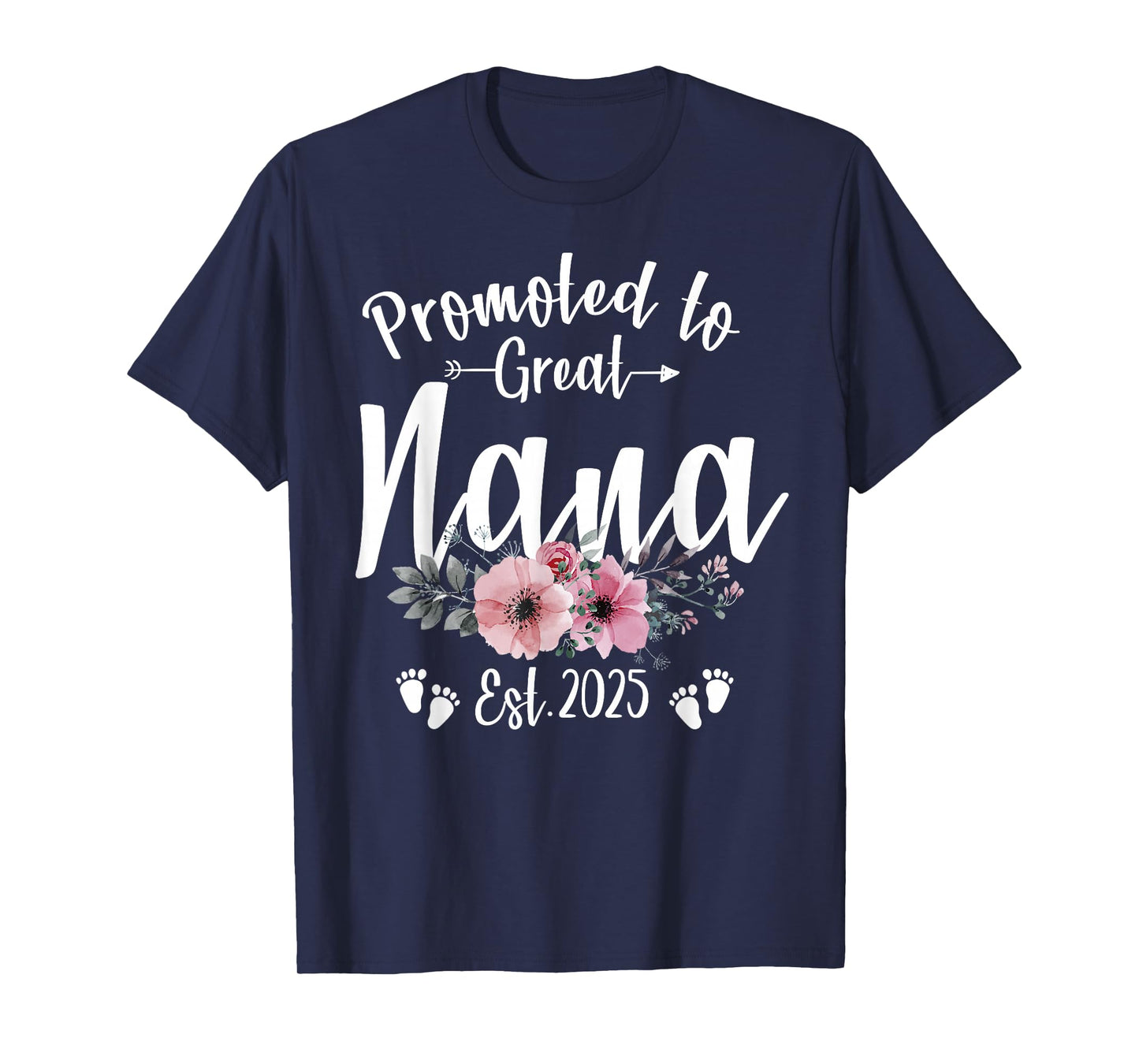 Promoted To Great Nana 2025 Soon To Be Nana Pregnancy T-Shirt