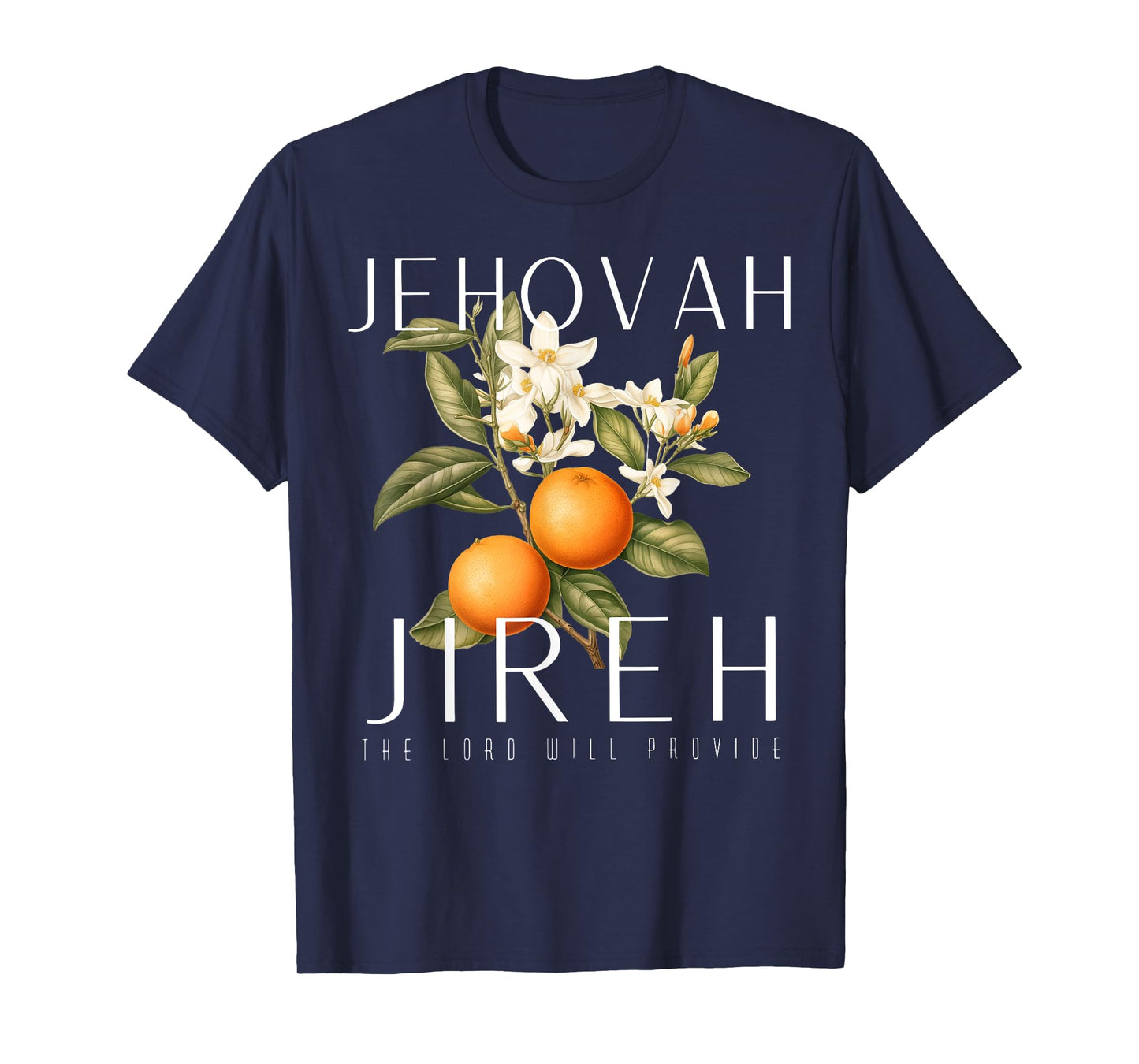 Jehovah Jireh Graphic Christian Jesus Retro Fruit Lemon T-Shirt