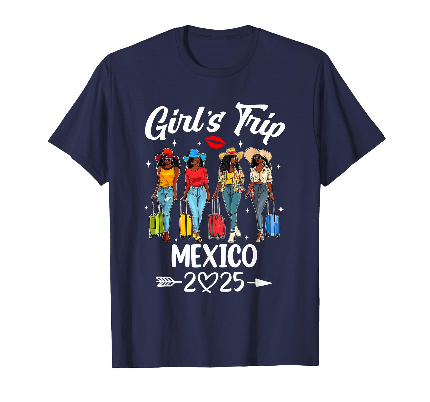 Mexico Girls Trip 2025 Birthday Squad Women Vacation T-Shirt