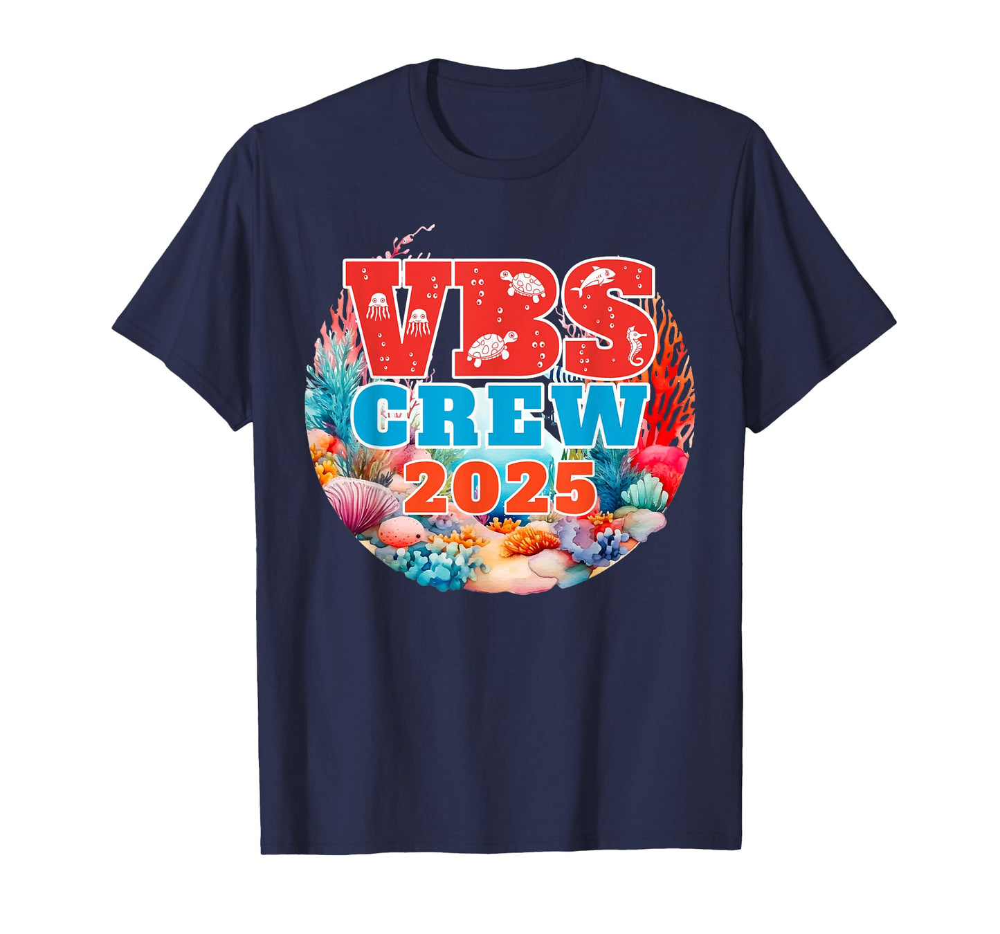 VBS Crew 2025 Vacation Bible School VBS Crew Ocean Beach VBS T-Shirt