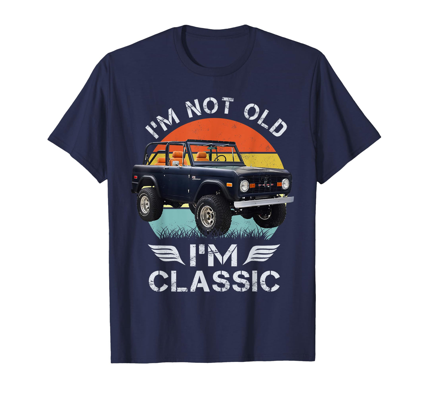 Classic bronco 1972 Matte Navy Blue T-Shirt