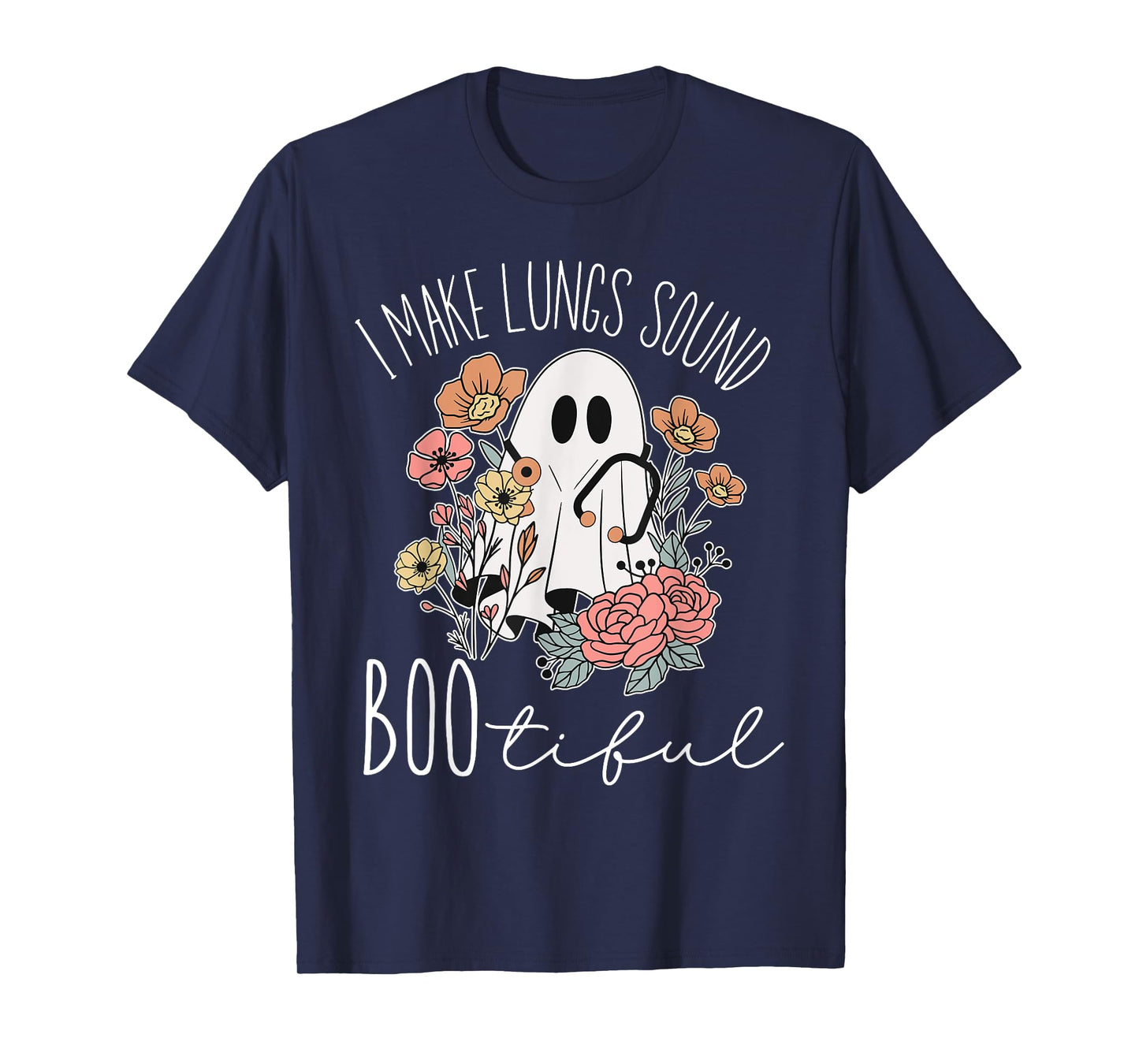 I Make Lungs Sound Boo Tiful Halloween Respiratory Therapist T-Shirt