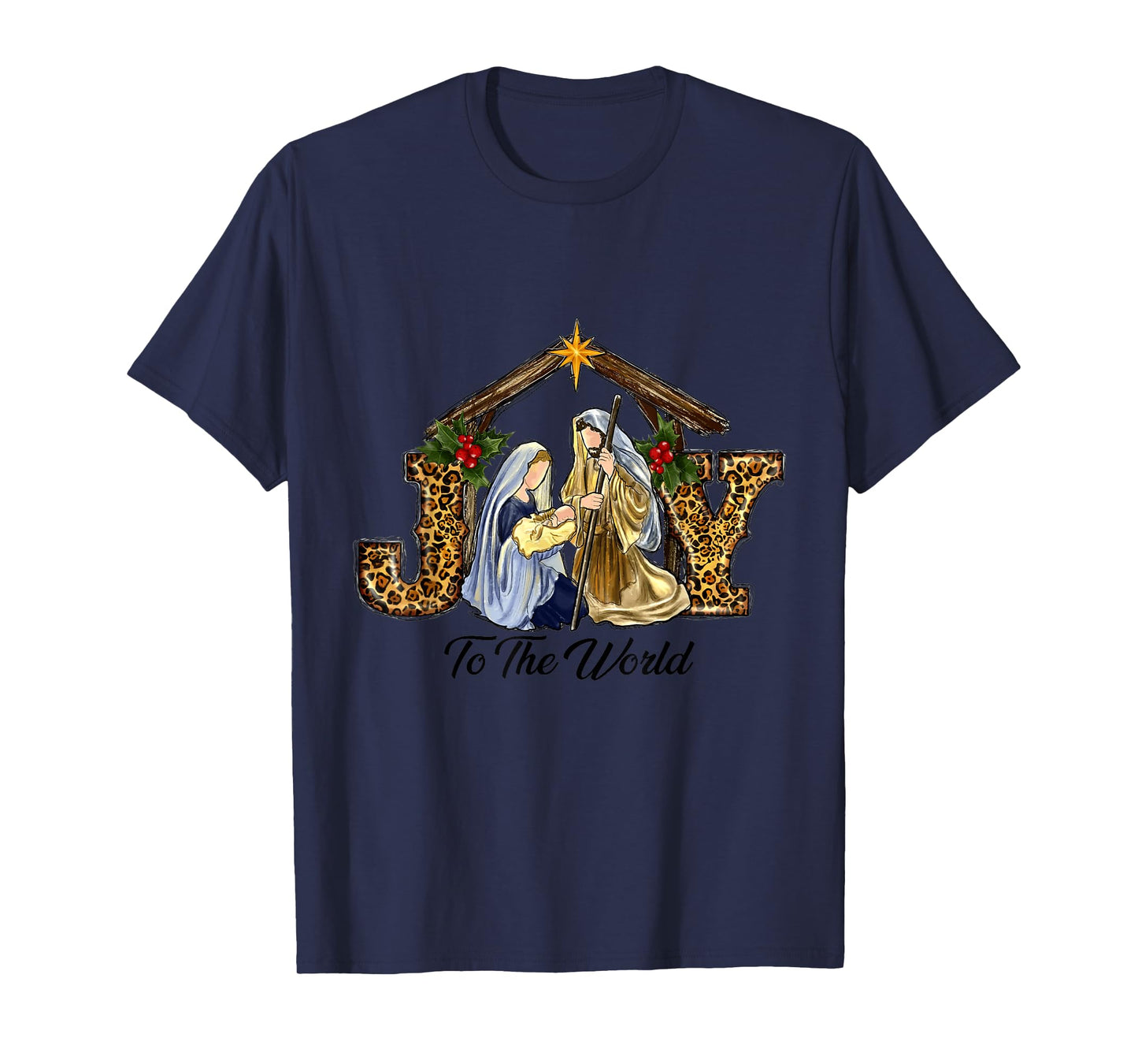 Christmas Joy To The World Baby Jesus Religious Christian T-Shirt