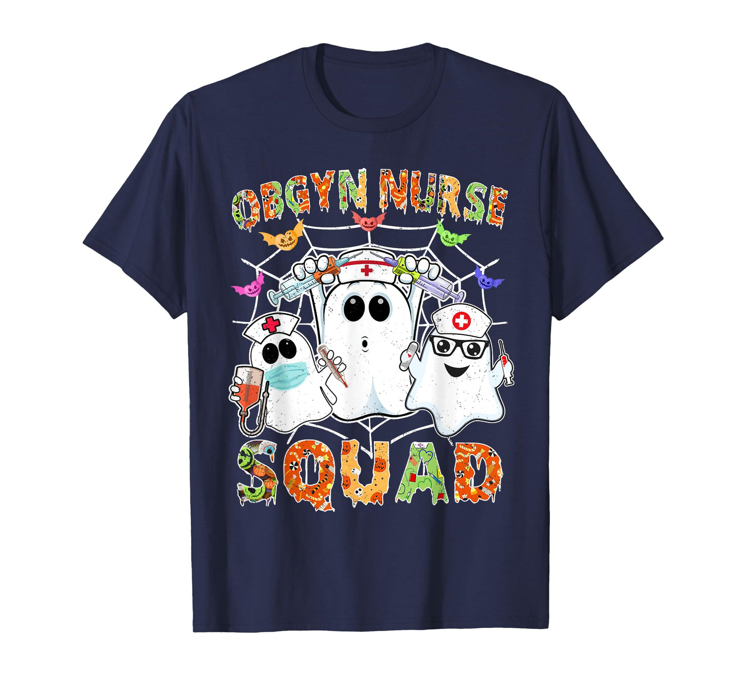 OBGYN Nurse Squad Boo Halloween Matching Ob-gyn RN T-Shirt