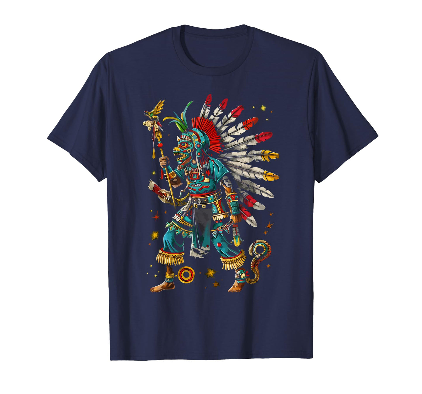 Aztec God Aztec Culture Mayan Indigenous Tlaloc Statue T-Shirt