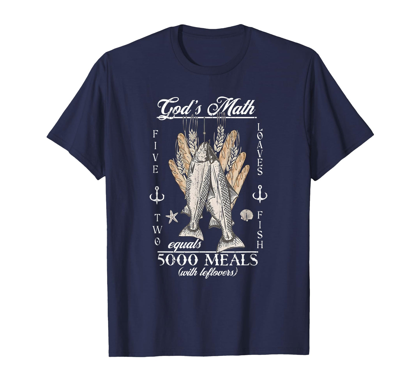 God's Math, Equals 5000 Meals, Jesus Feeds The 5000 T-Shirt