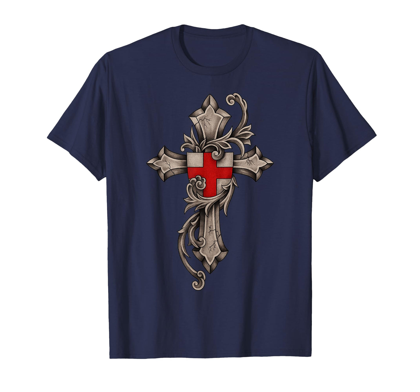 Epic Catholic Templar Cross - Warrior of Christ T-Shirt