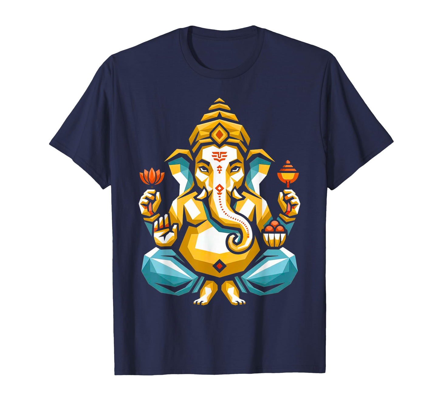 Hindu Ganesha Puja Elephant God India Meditation Yoga Murti T-Shirt
