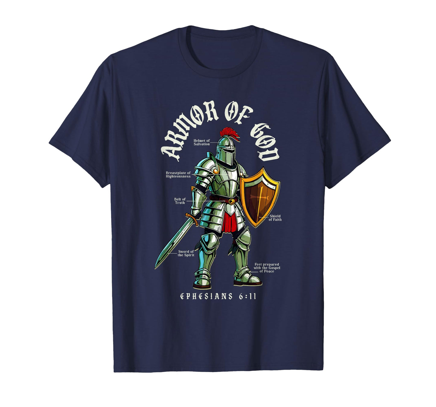 Armor Of God - Christian Bible Verses T-Shirt