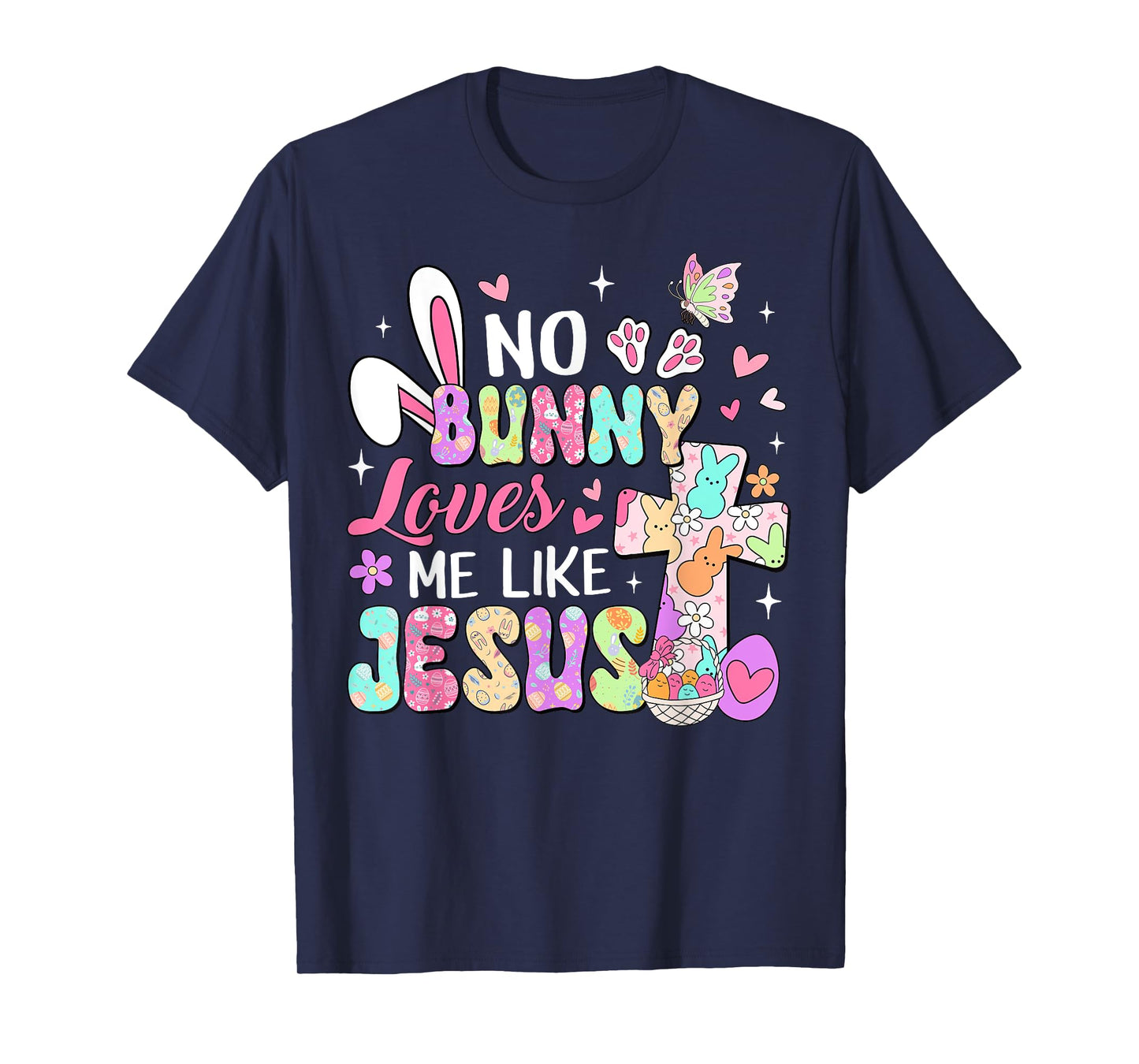 No Bunny Loves Me Like Jesus Religious Easter Christian Kids T-Shirt