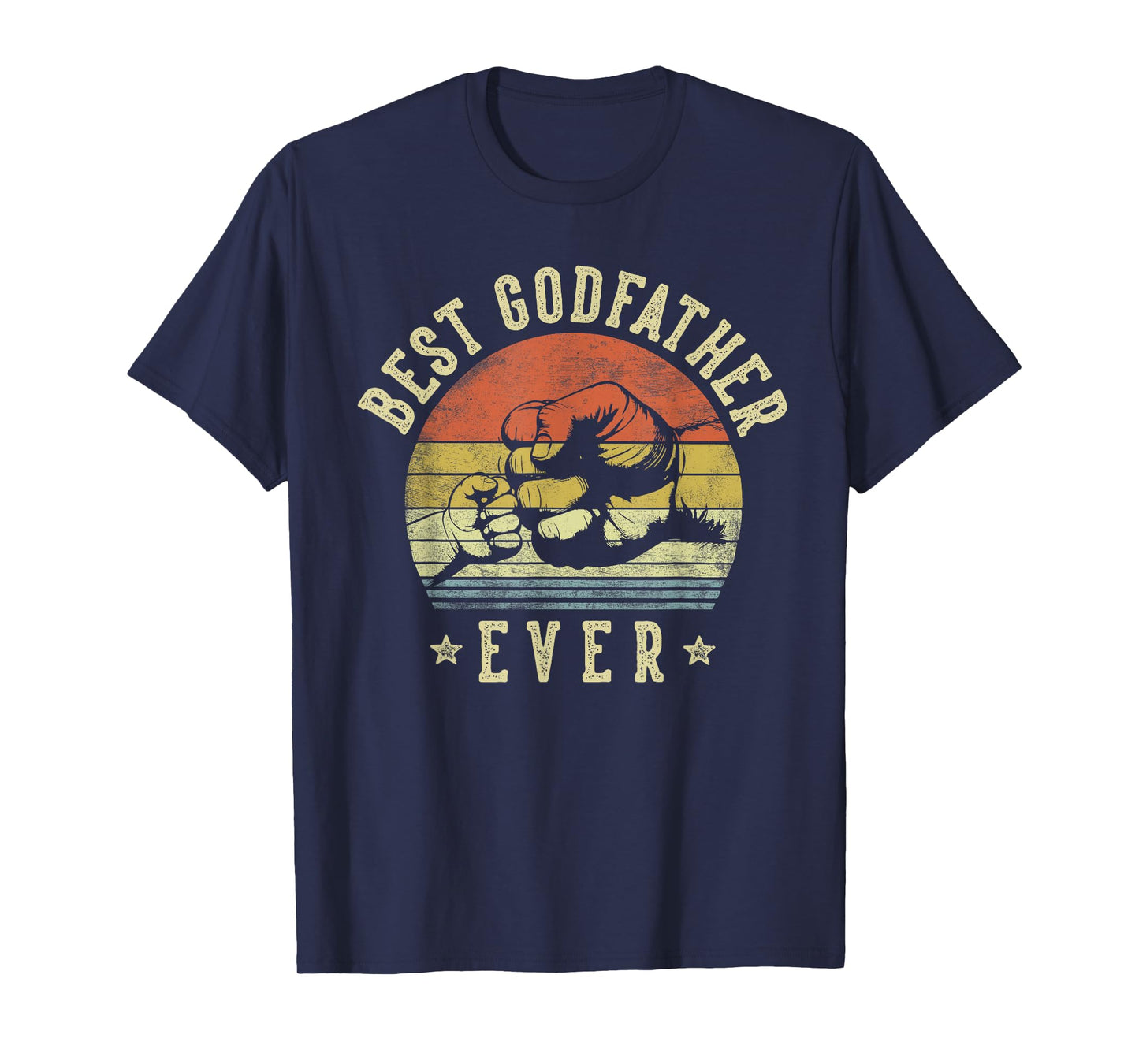 Best Godfather Ever Retro Fist Bump Vintage Design Godfather T-Shirt