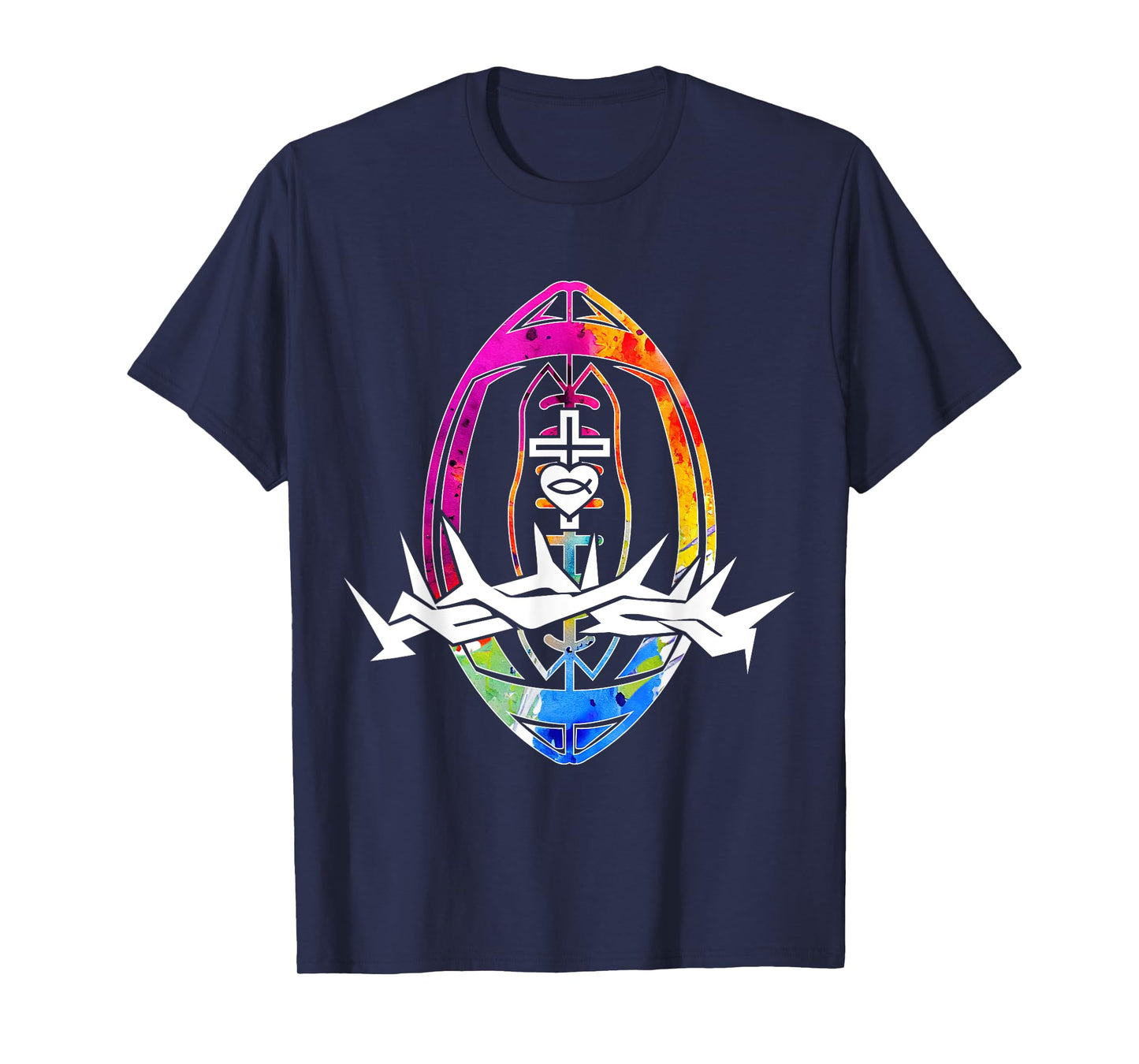 Religious Jesus Football Christian GOD Football T-Shirt
