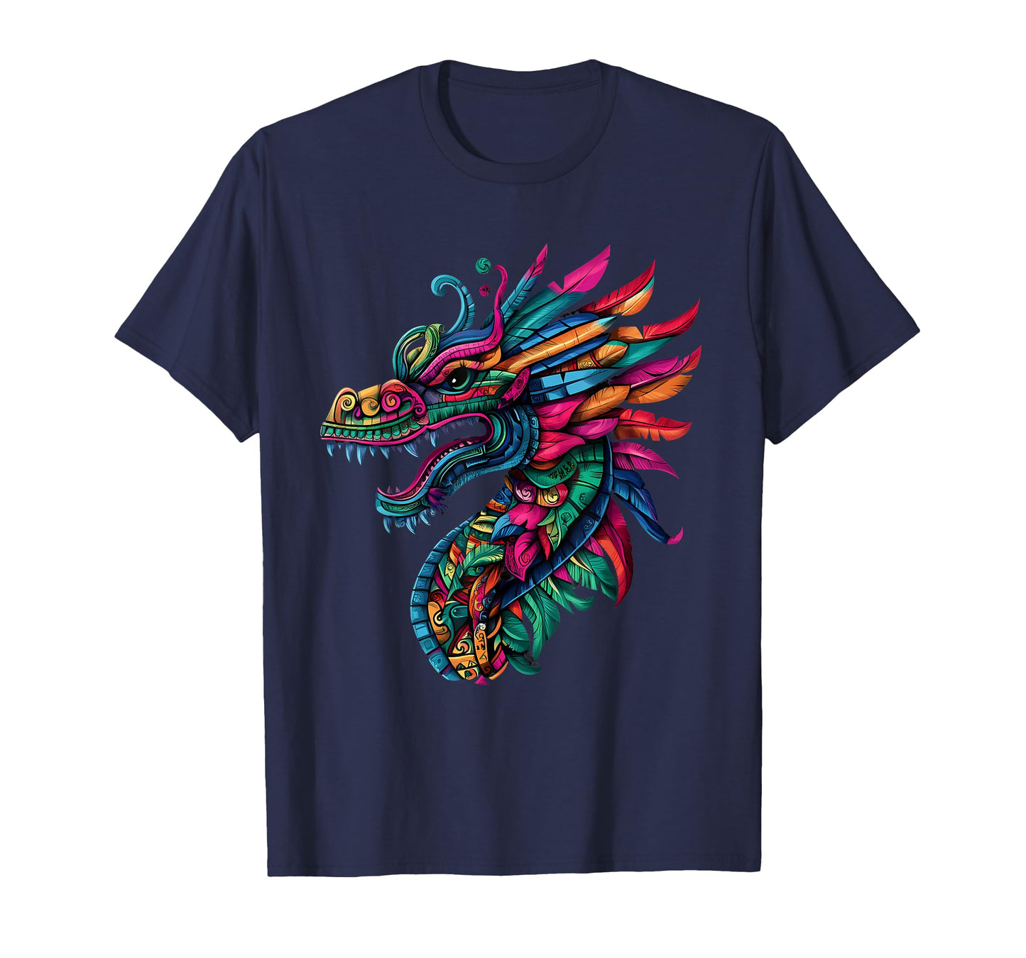 Aztec God Mexican Mythology Quetzalcoatl Feathered Serpent T-Shirt