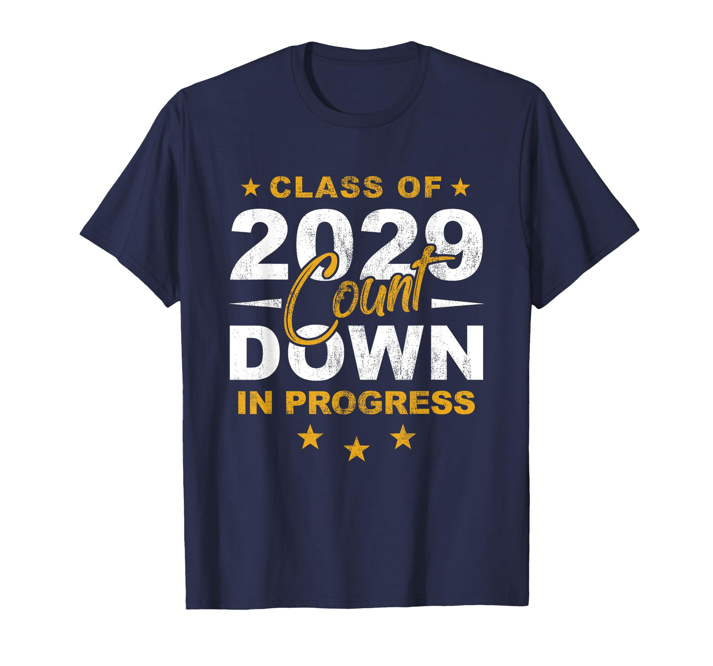 Class Of 2029 Count Down Graduating Fun First Day 8th Grader T-Shirt