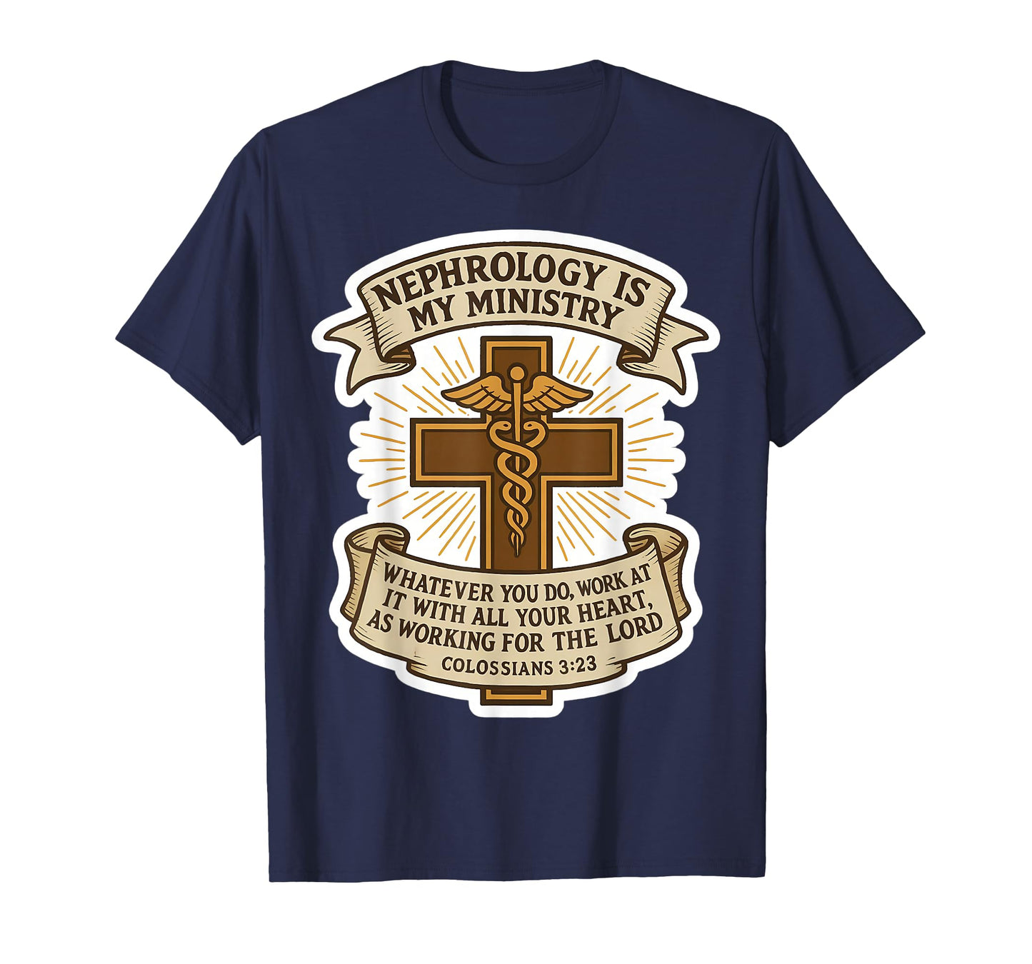 Christian Nephrologist Nephrology is My Ministry Kidney MD T-Shirt