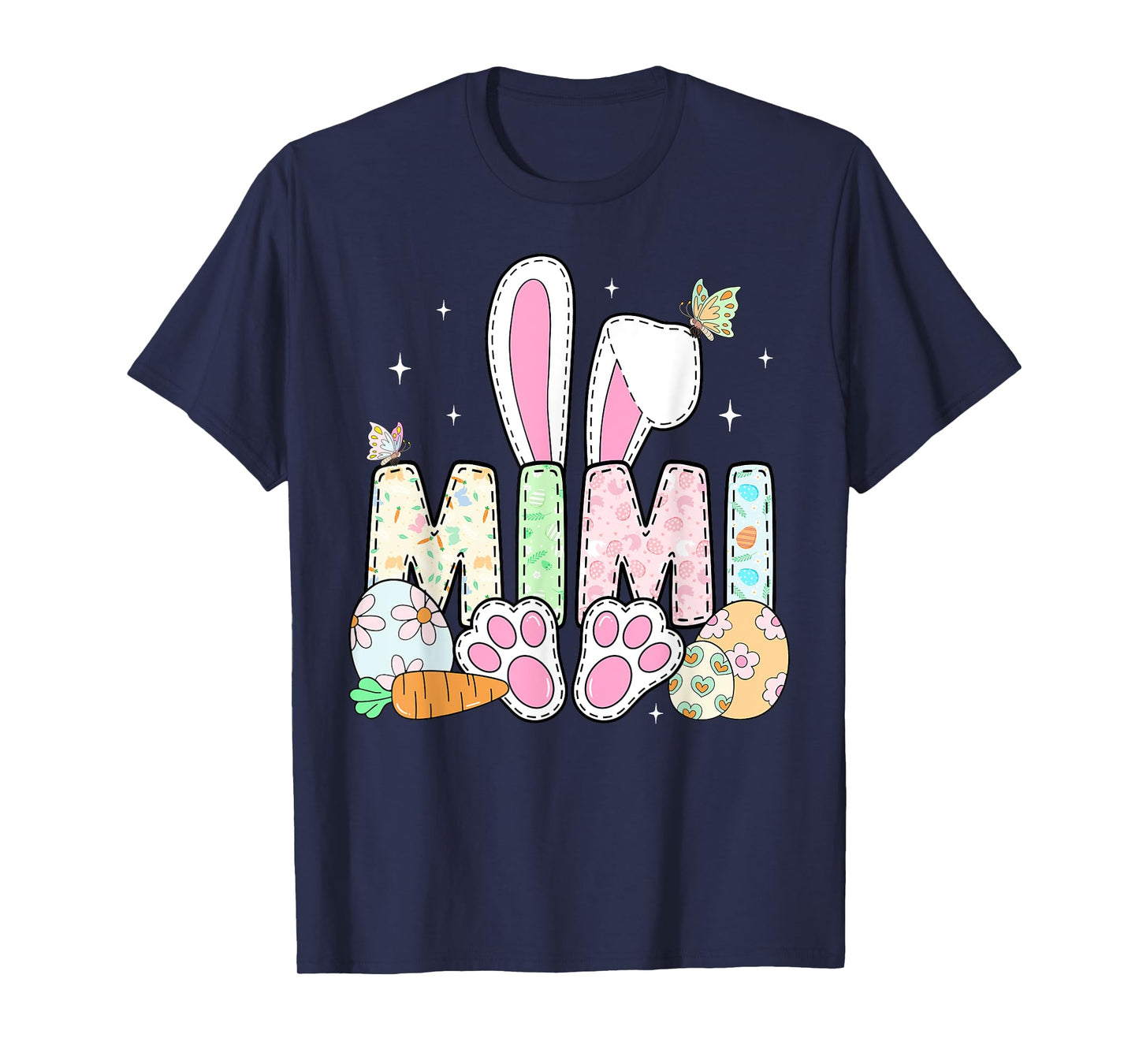 Cute Easter Bunny Mimi Family Matching Easter Day Girls Kids T-Shirt