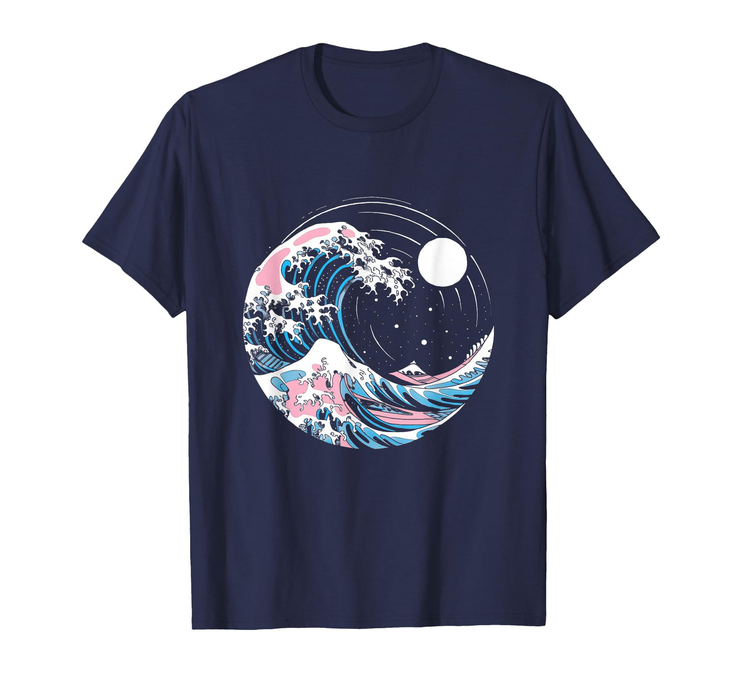 Transgender Pride LGBTQ Trans Flag Japanese Wave Art LGBT T-Shirt