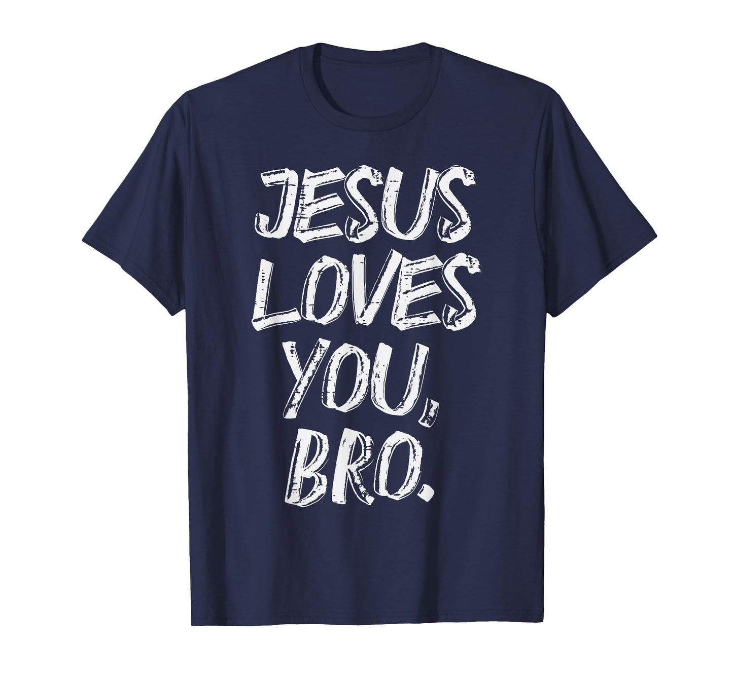 Jesus Loves Bro Religious God Jesus Christian Kids Men T-Shirt