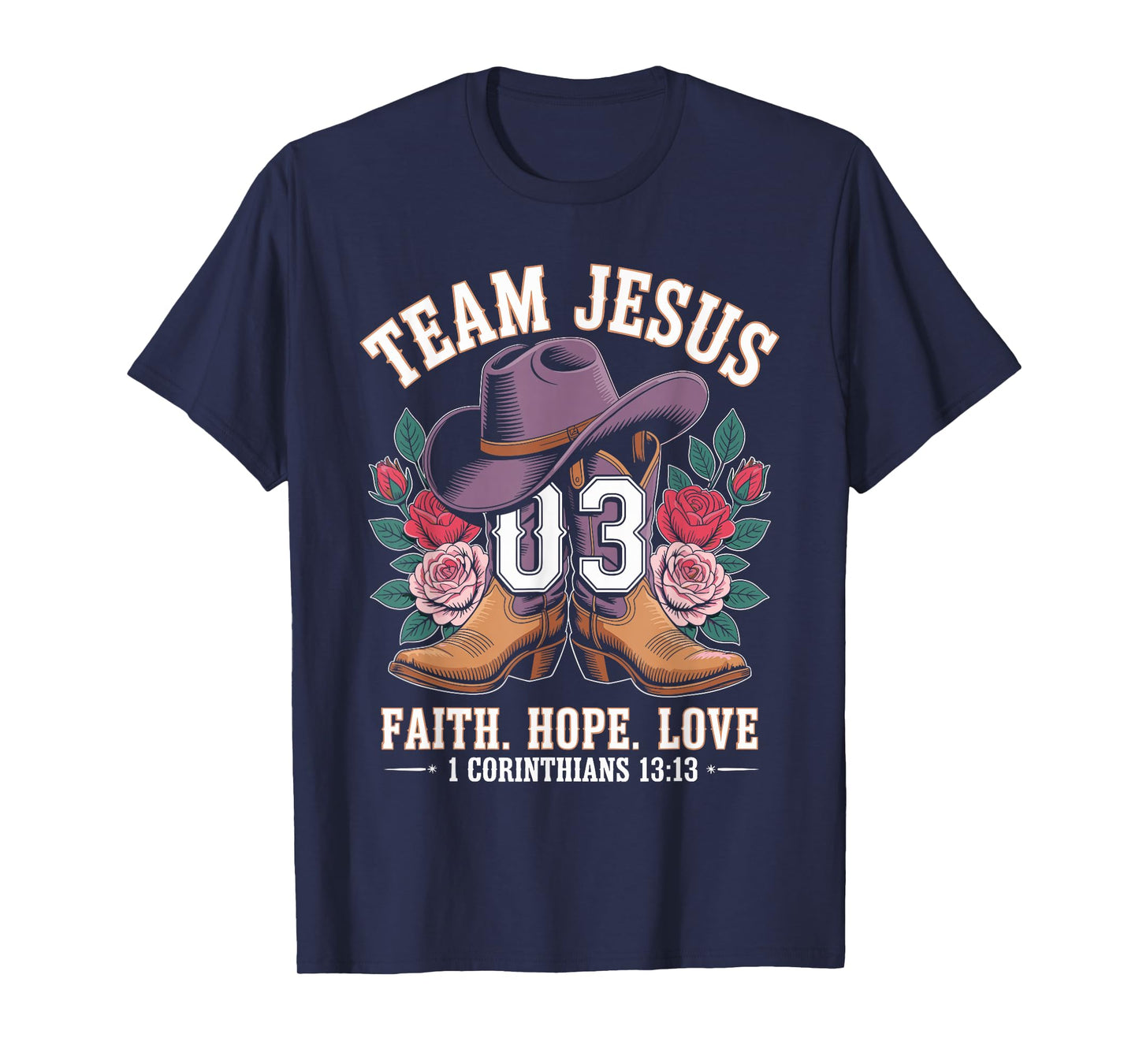 Christian - Team Jesus 03 Faith Hope Love T-Shirt