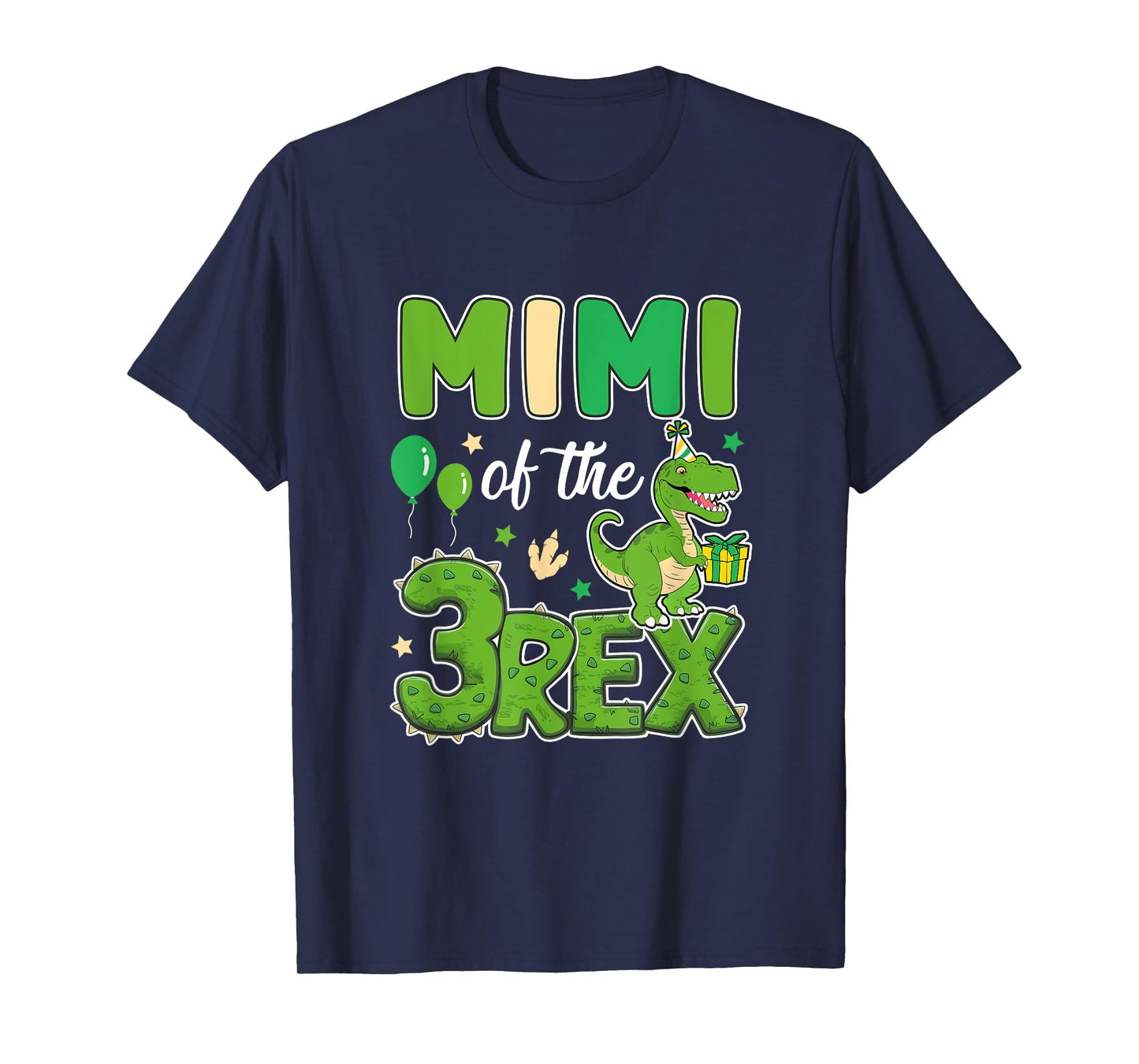 Mimi Of The Three Rex Birthday Dinosaur Family Matching T-Shirt