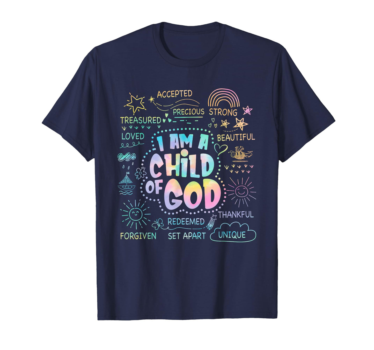 I Am A Child of God Christian Retro Jesus Faith Bible Verse T-Shirt