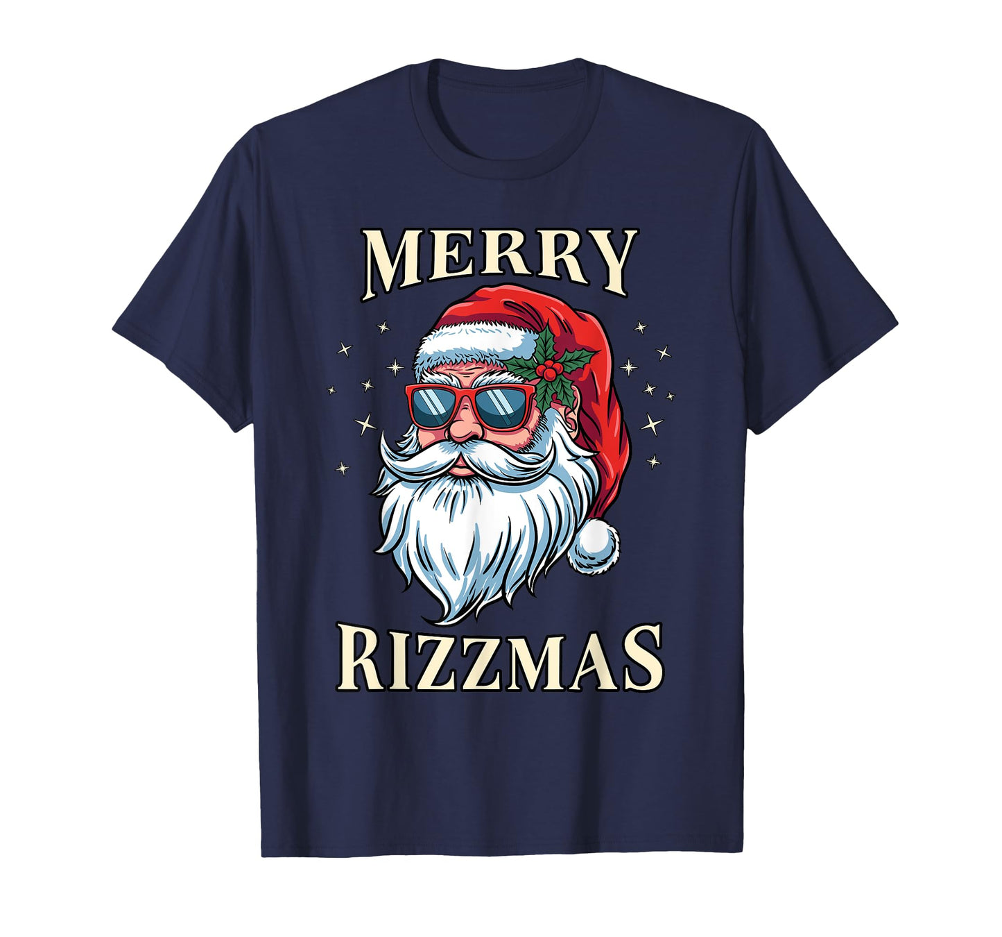 Merry Rizzmas Christmas Santa Claus Rizz Xmas Costume Funny T-Shirt