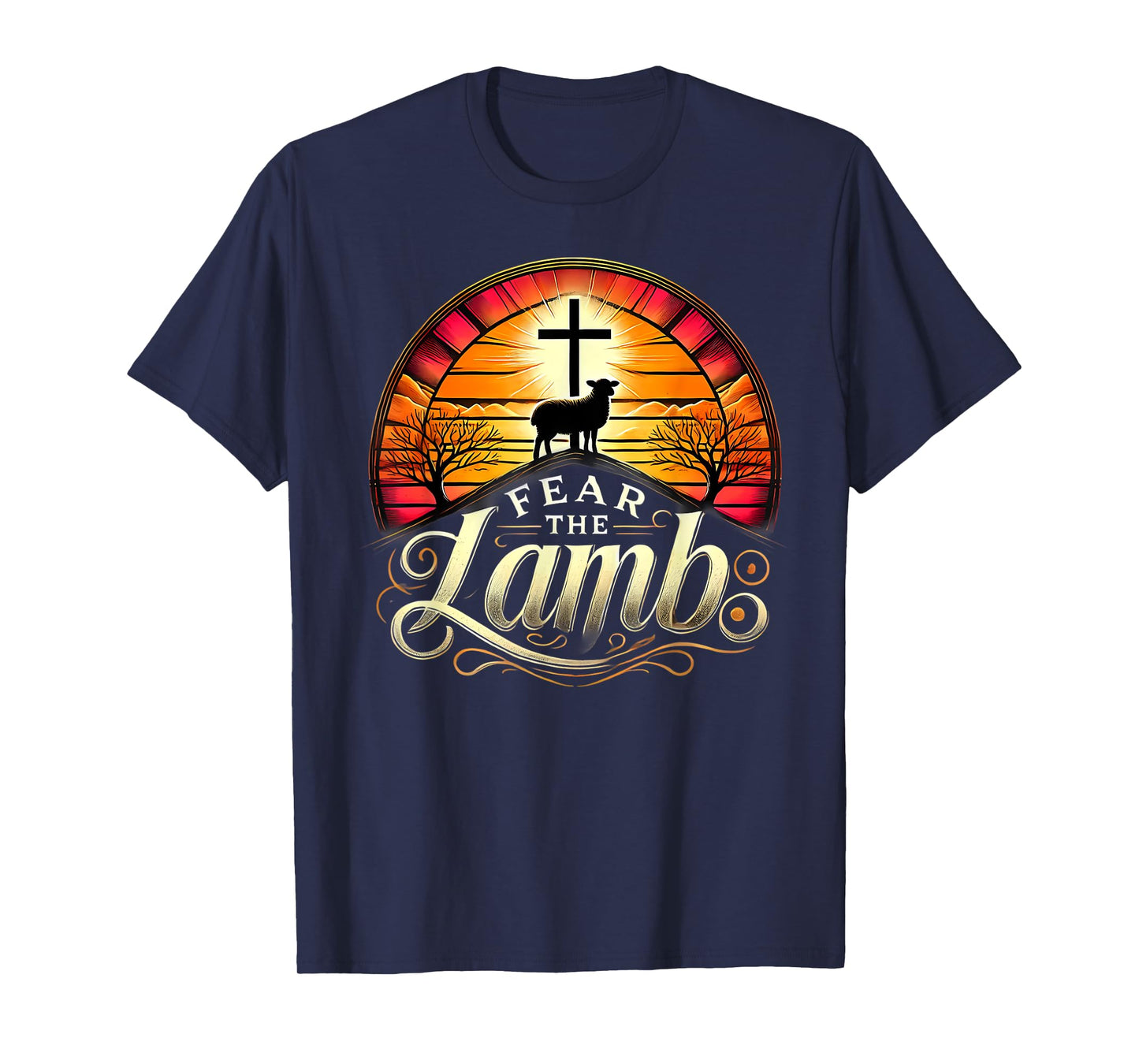 Fear the Lamb Cross Christian Gifts for Believers T-Shirt