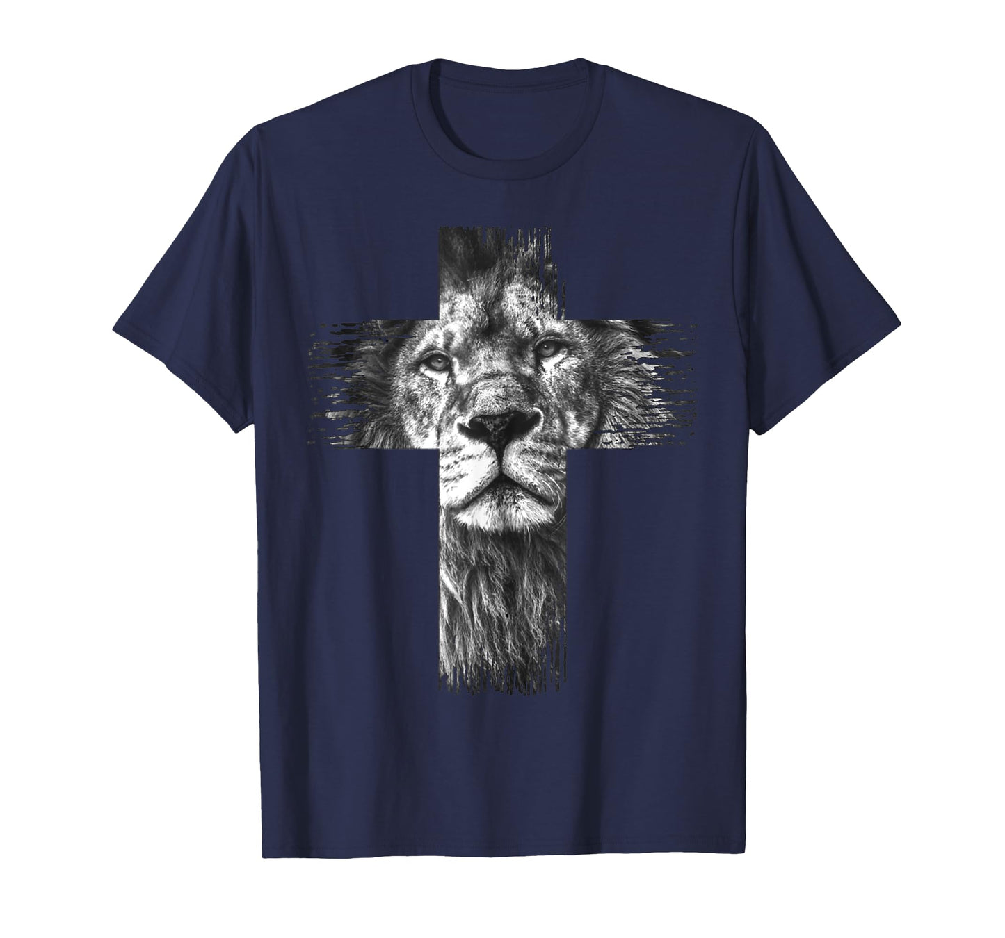 Christian Jesus Lion of Tribe Judah Cross Gift for Men Women T-Shirt