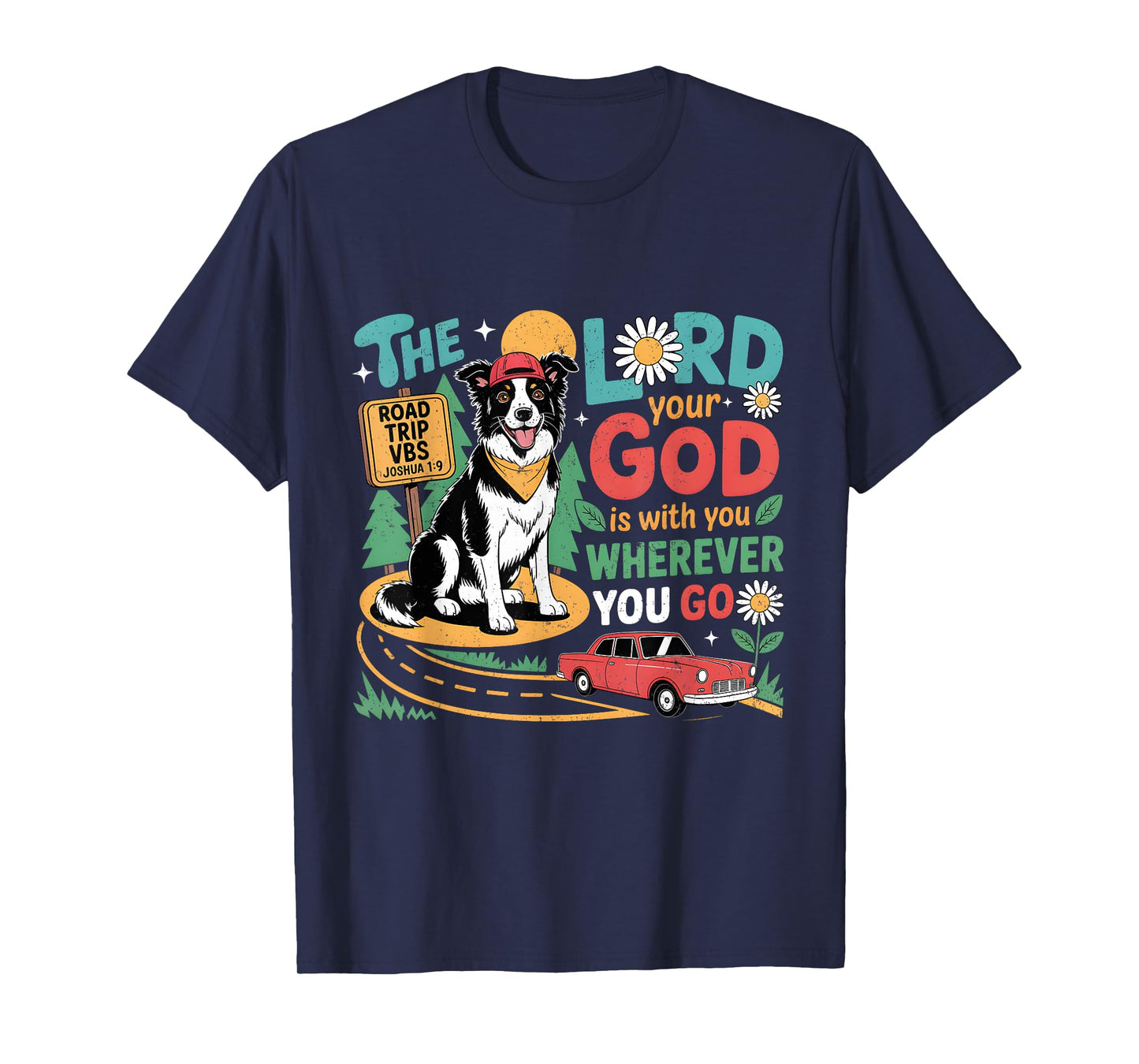 Road Trip VBS 2025 Christian Dog Bible Theme T-Shirt for Men Women Kids