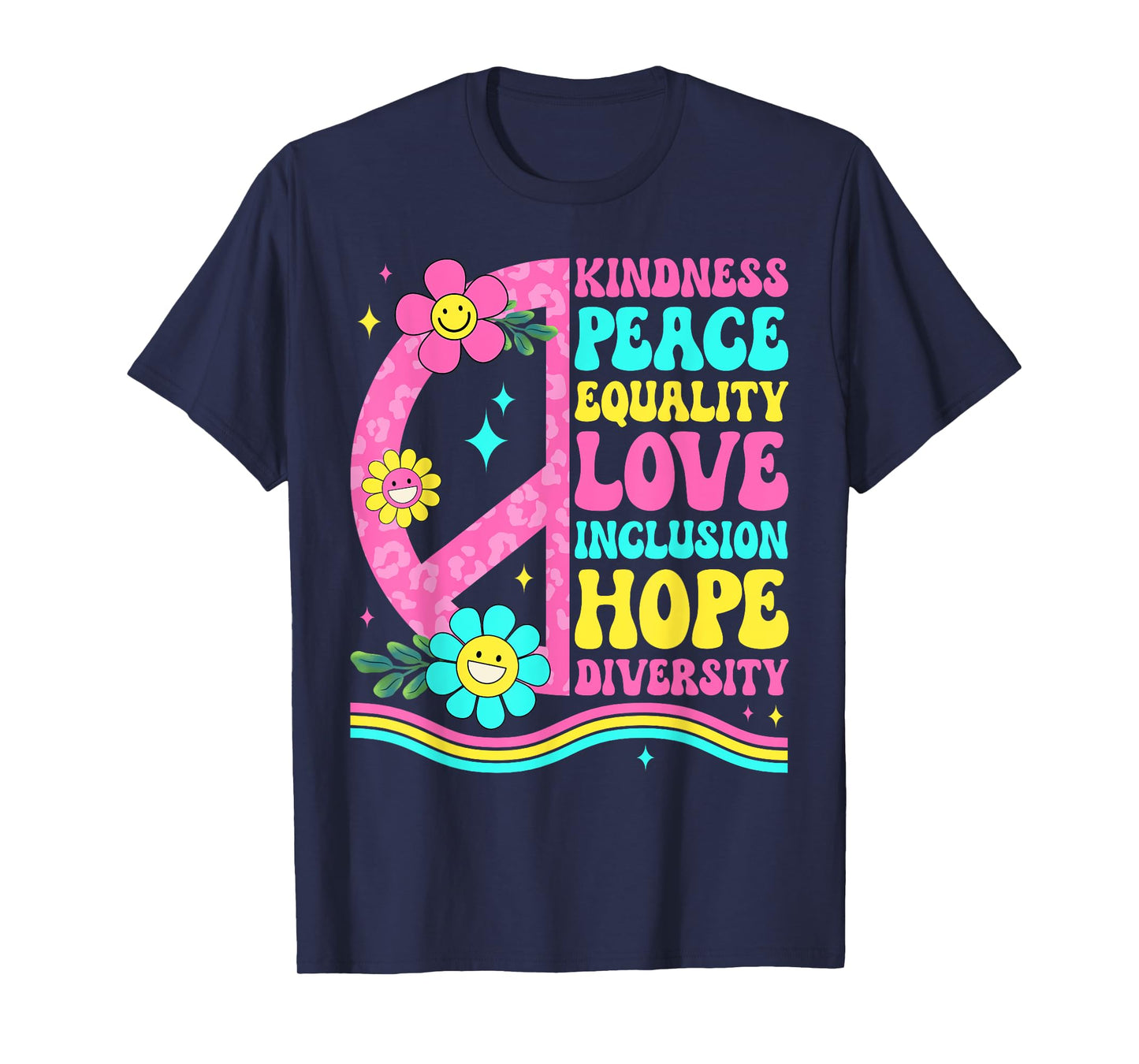 Groovy Peace Love International Day of Peace World Peace Day T-Shirt