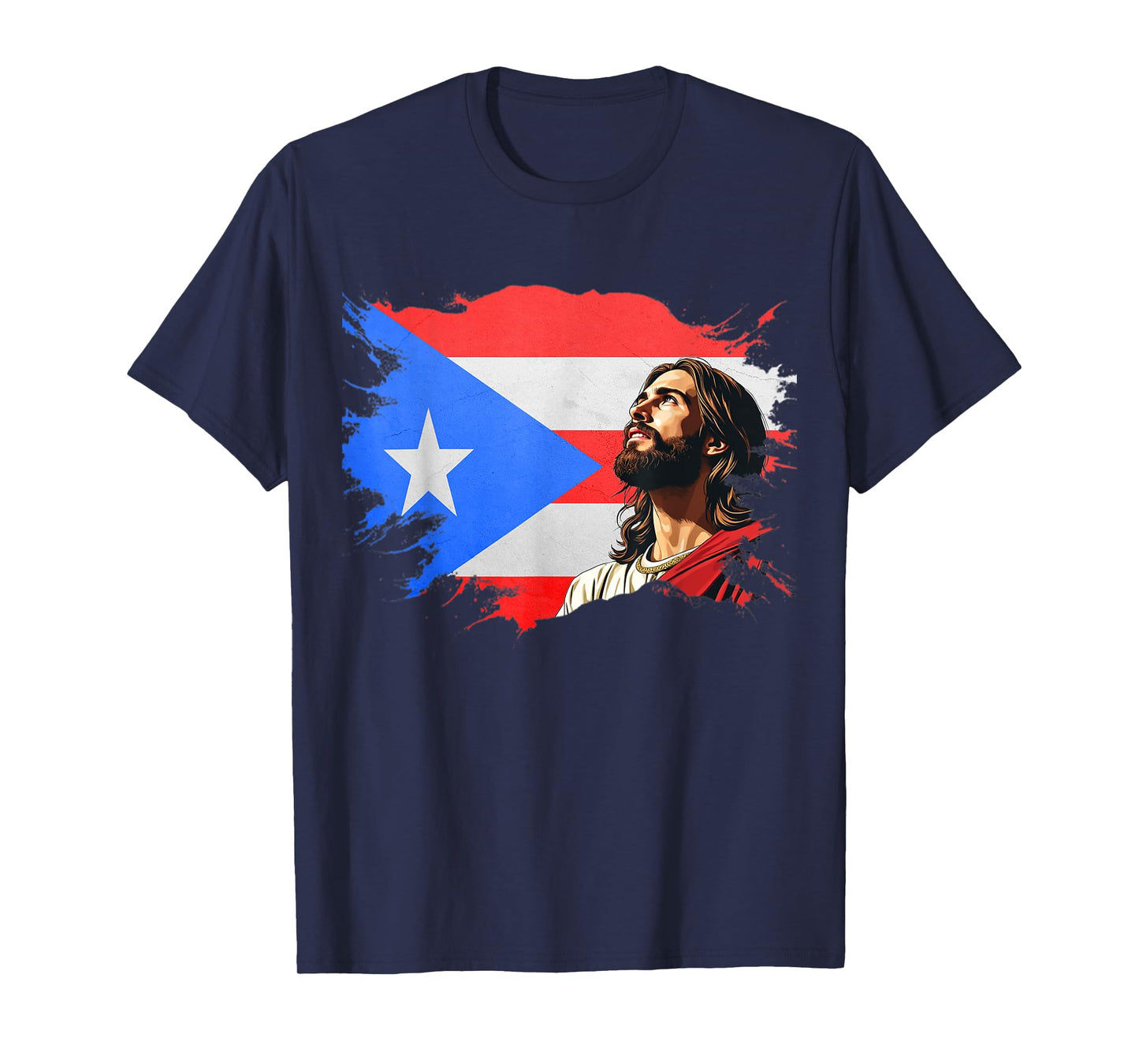 Puerto Rican Heritage Proud Christian T-Shirt