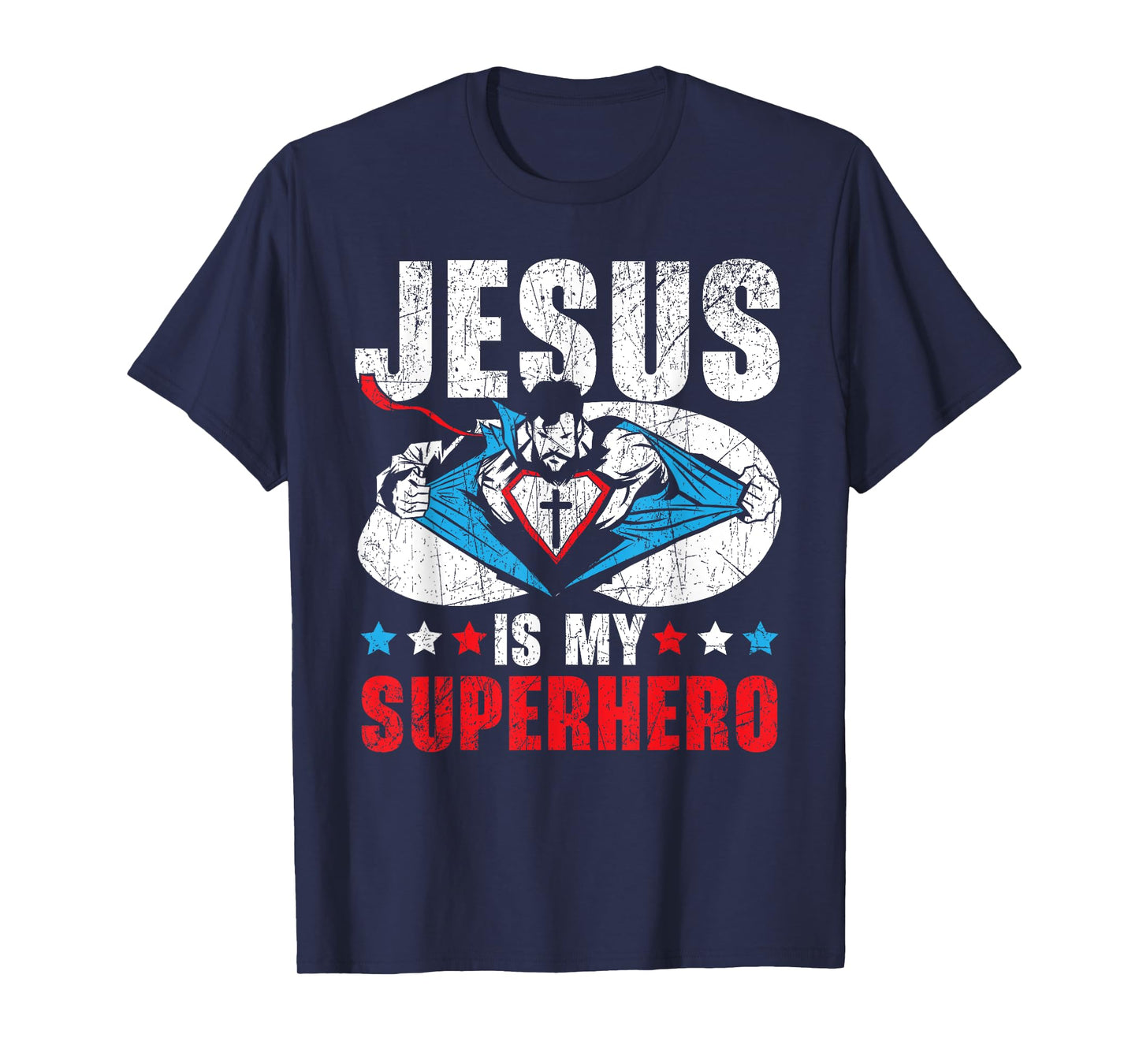 Jesus Is My Superhero Religious Pastor Christian Believer T-Shirt