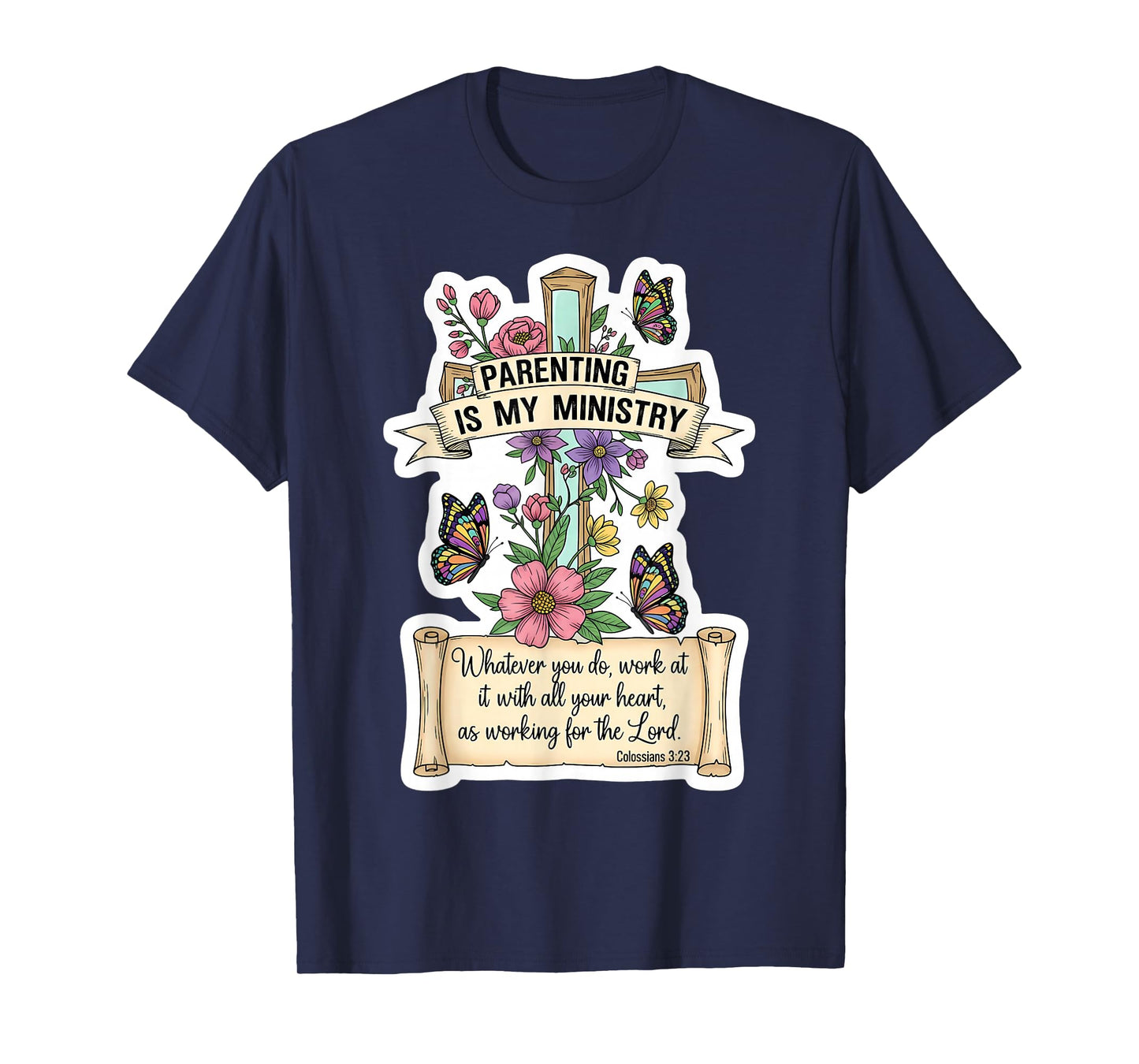 Christian Parenting is My Ministry Mother's Day Mom Mum Mama T-Shirt