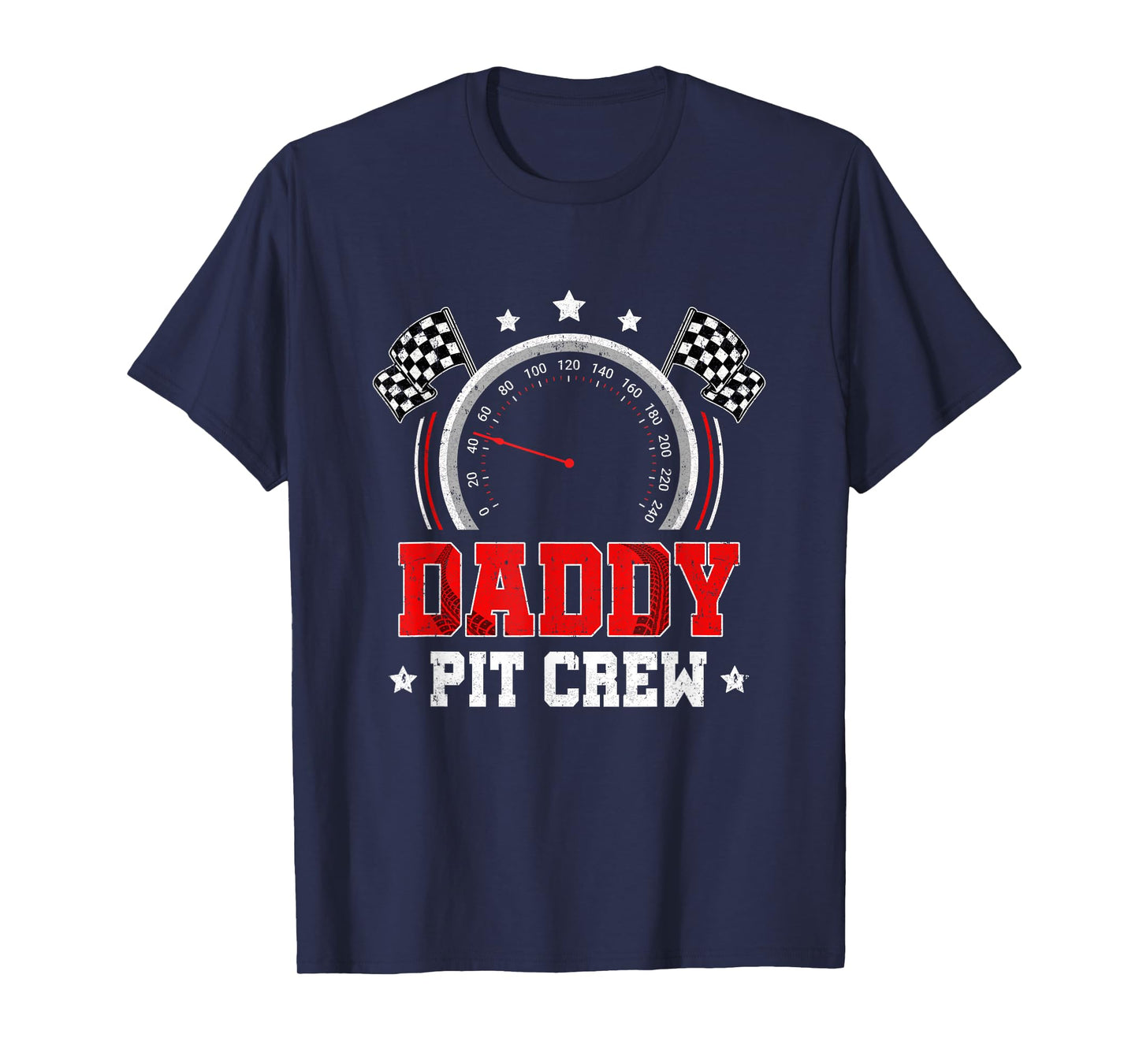 Daddy Pit Crew Race Car Birthday Party Racing Family T-Shirt