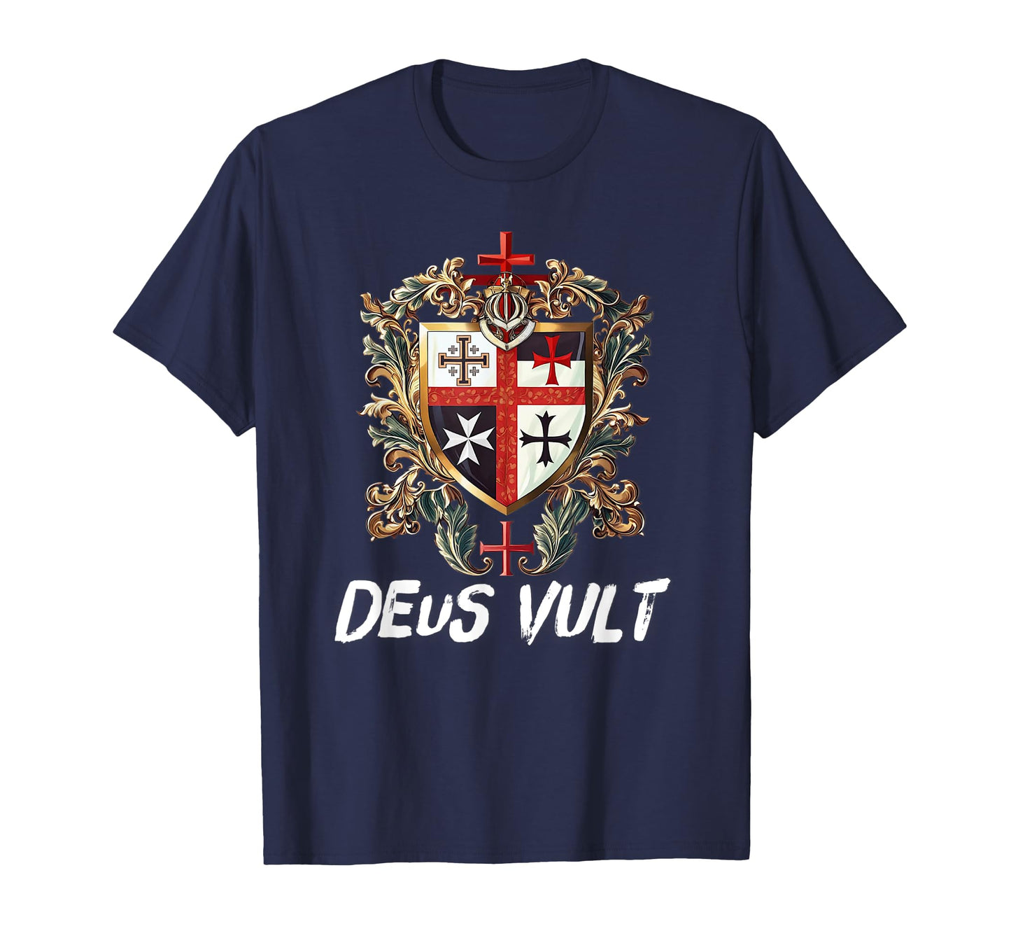 Catholic Knight Templar Crusader Cross Latin T-Shirt