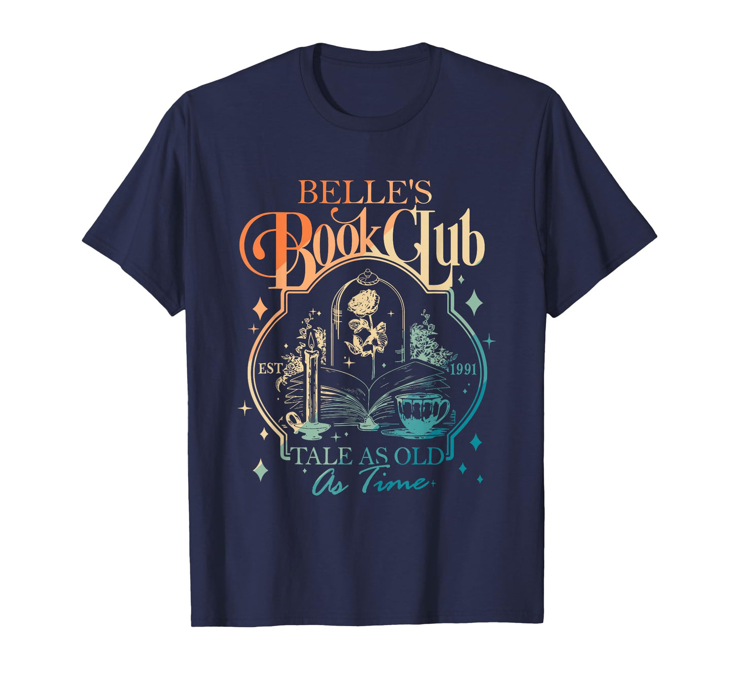 Belle's Book Club Est 1991 Tale As Old As Time Vintage T-Shirt