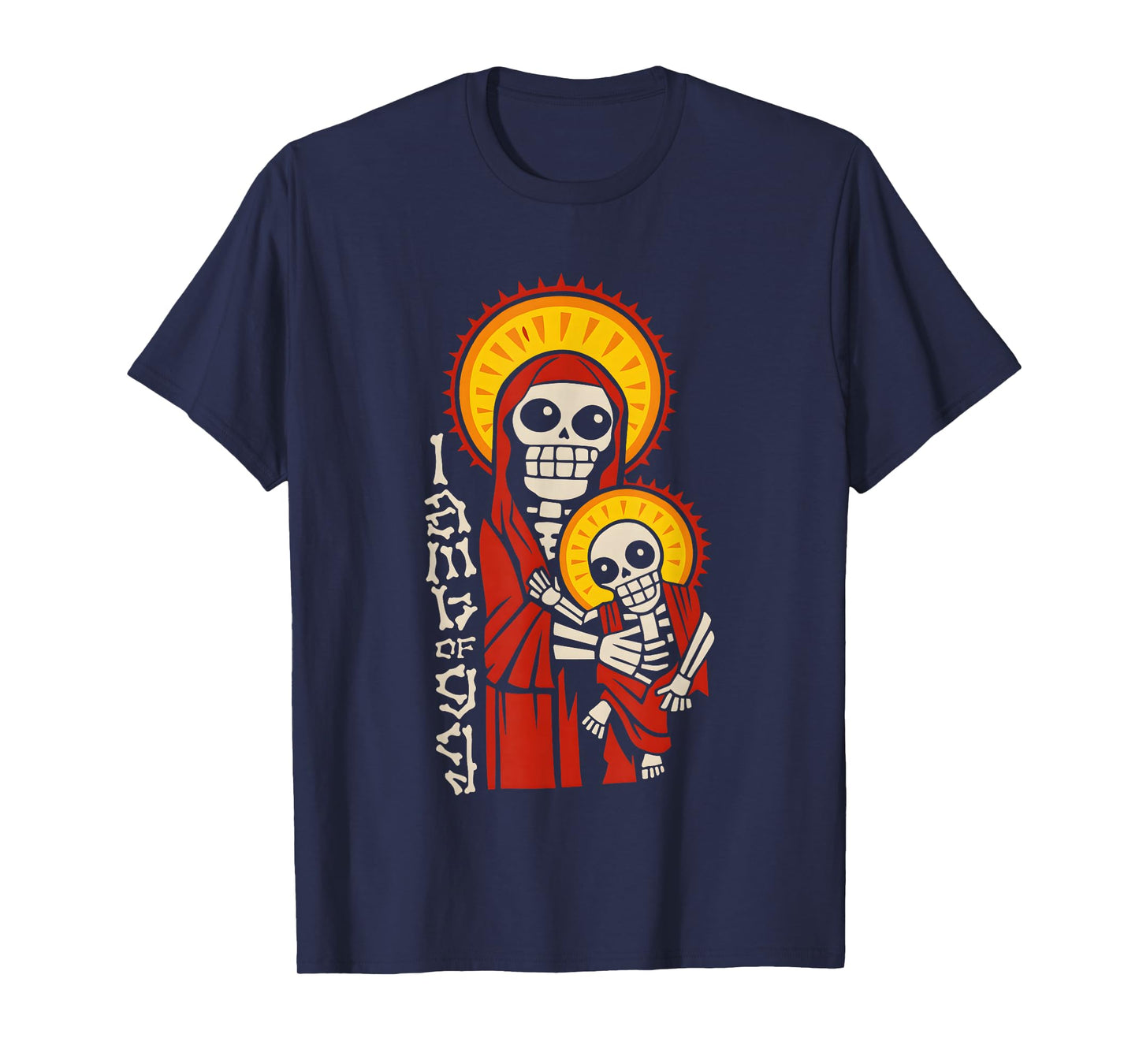 I Am The Lamb of God Skeleton Mother and Child T-Shirt