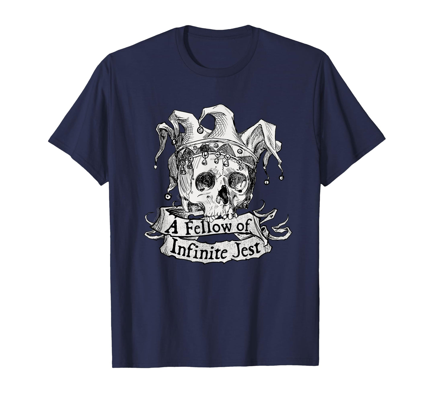 Shakespeare Skull Joker Yorick Theatre Literature Hamlet T-Shirt