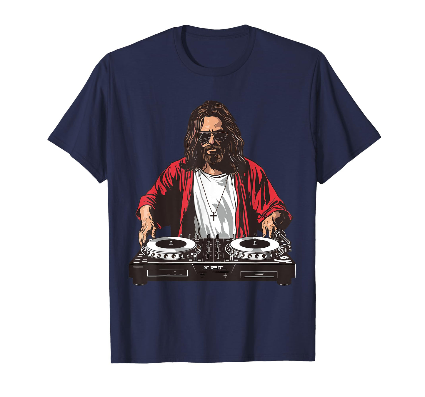 Jesus DJ Beat Maker Electronic Music Techno Music Christian T-Shirt